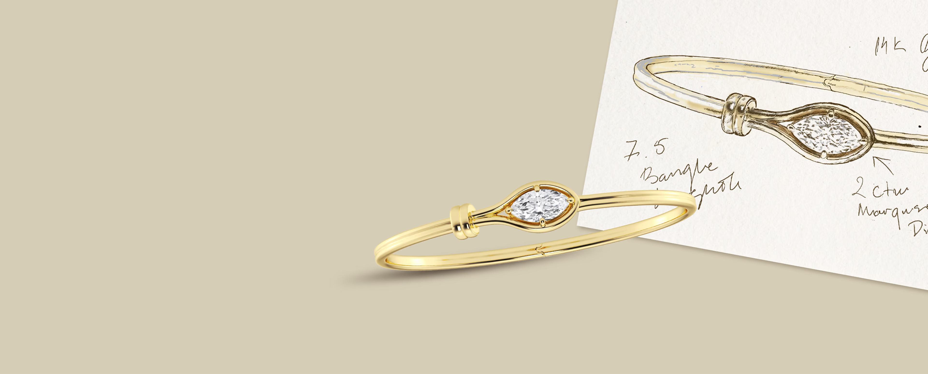 Custom lab grown diamond jewelry banner