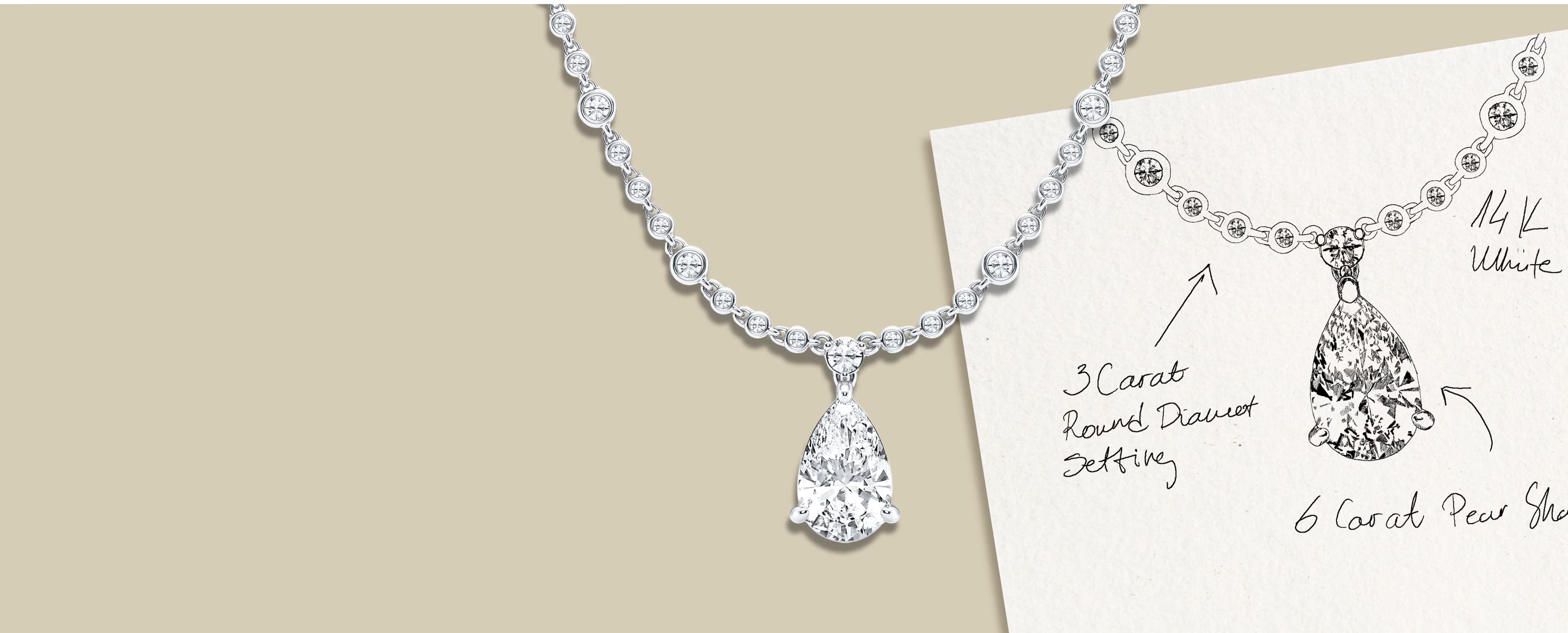 Custom lab grown diamond jewelry banner