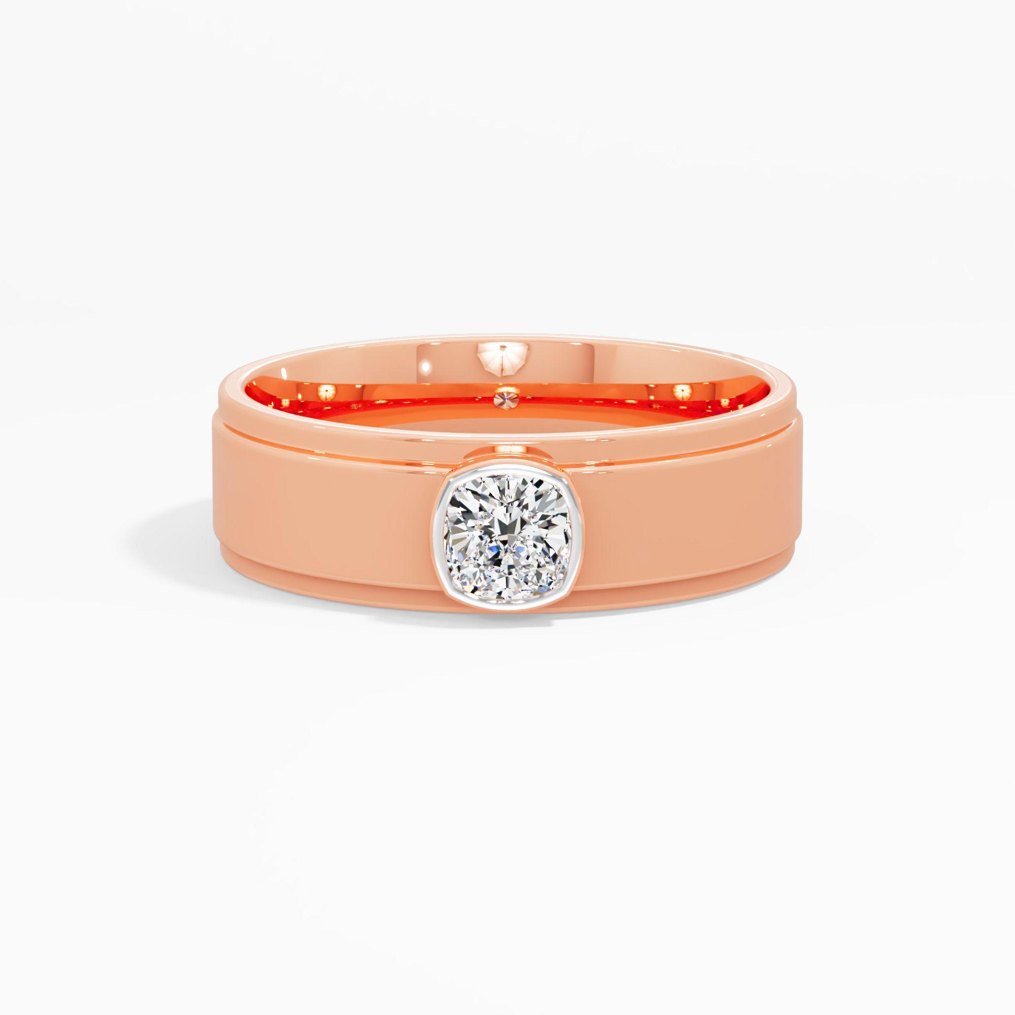 Regent Cushion Bezel Ring