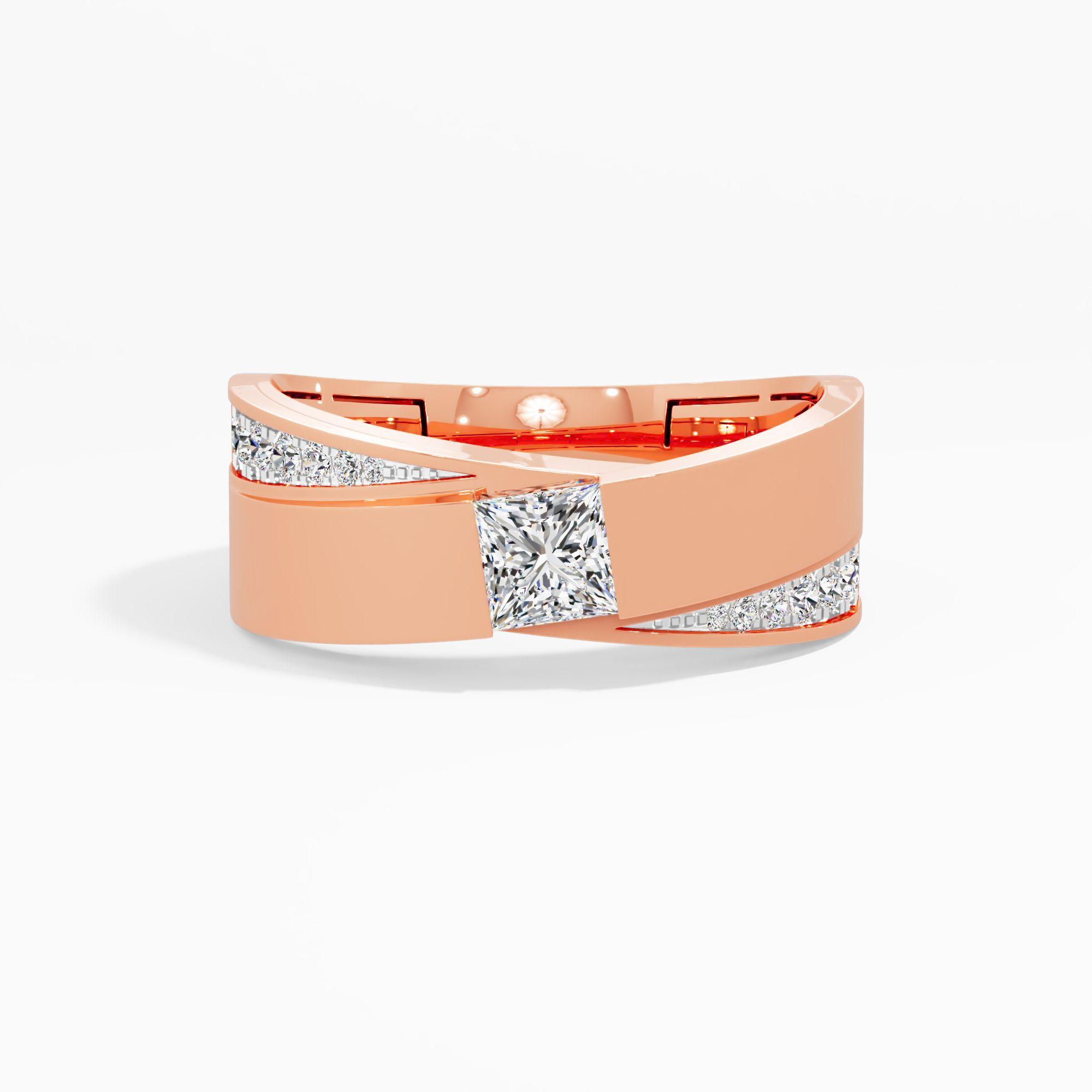 Titan Crosscut Diamond Ring
