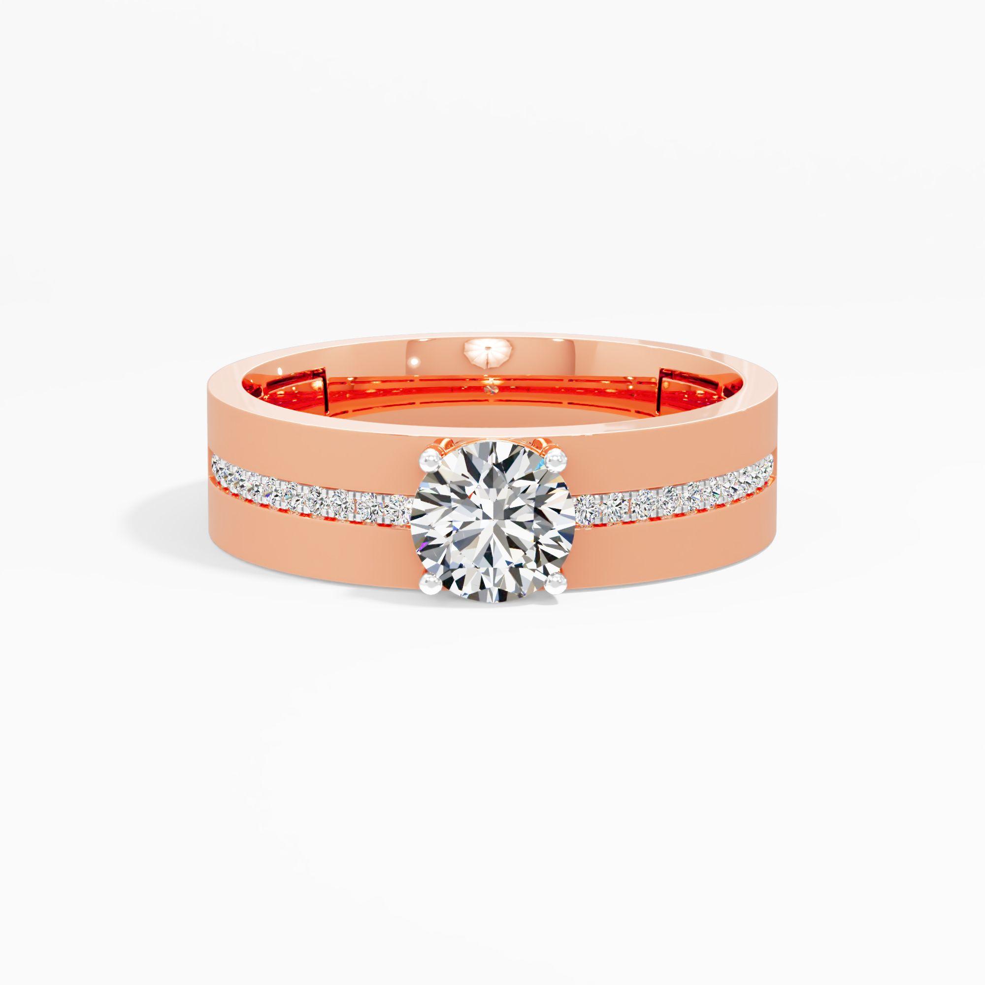 Solstice Axis Diamond Ring