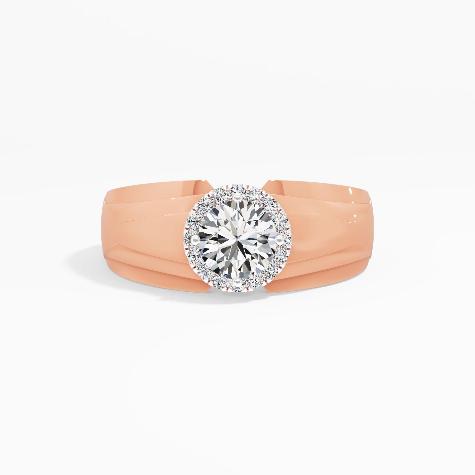 Timeless Heritage Mens Halo Ring