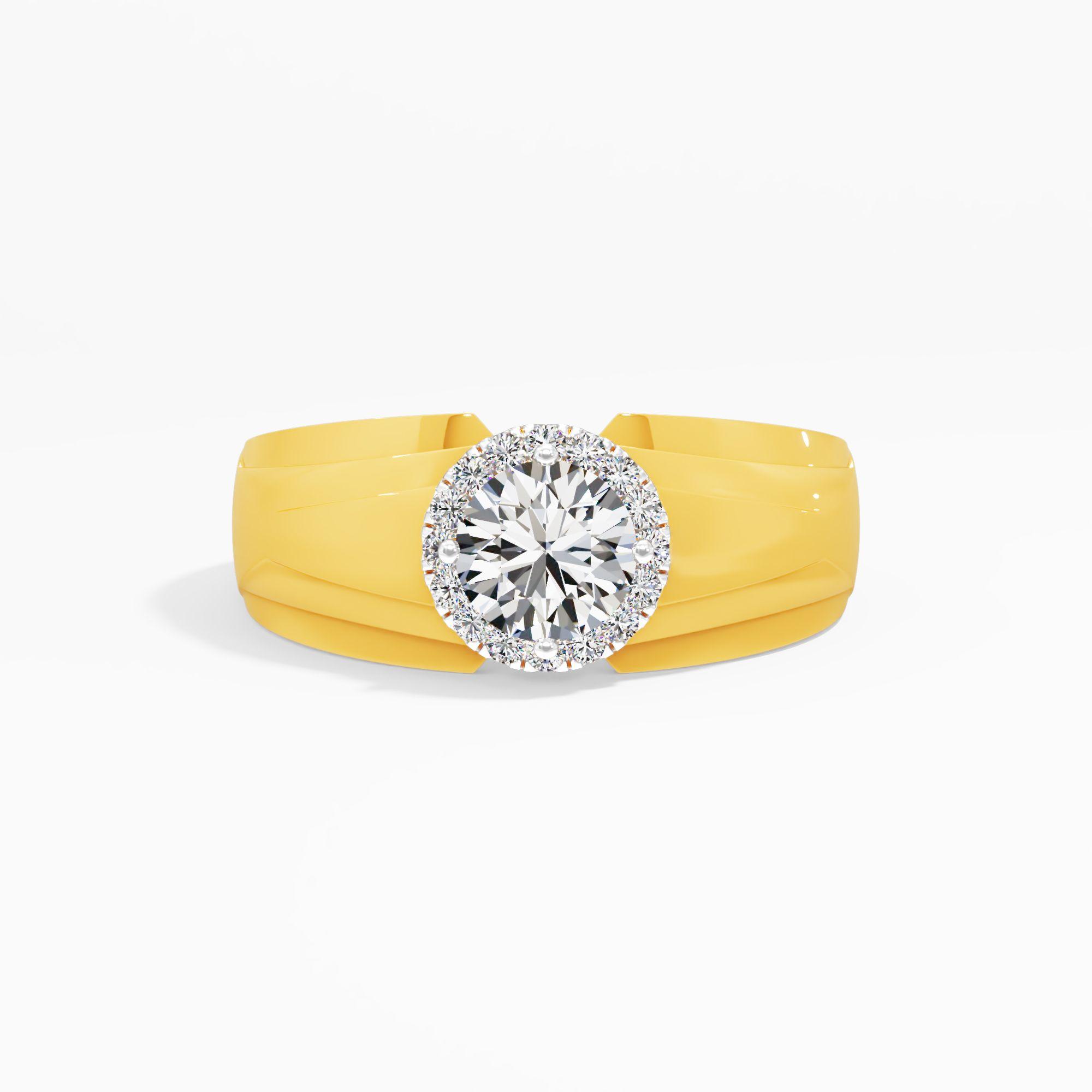 Timeless Heritage Mens Halo Ring