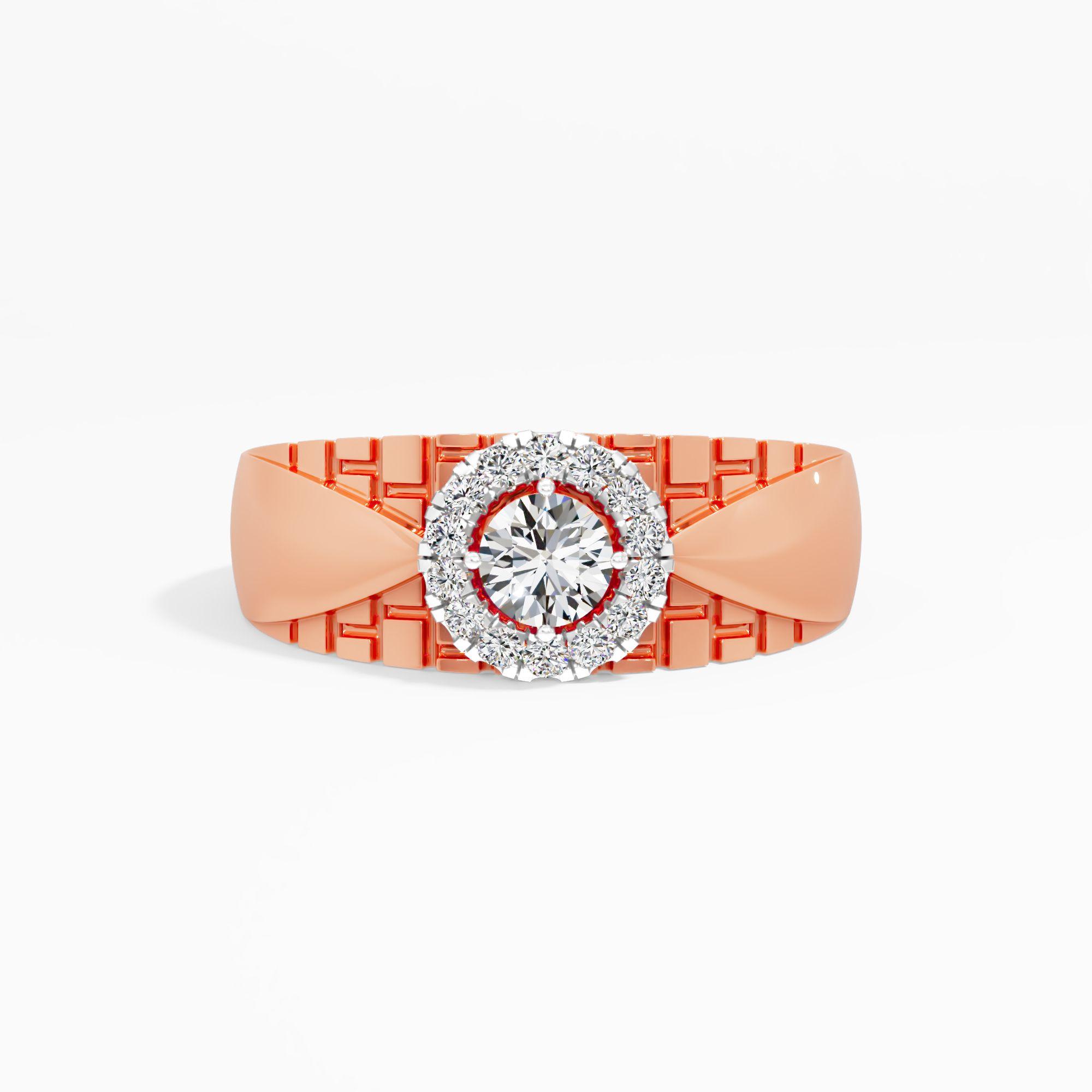 Buckled Weave Diamond Ring