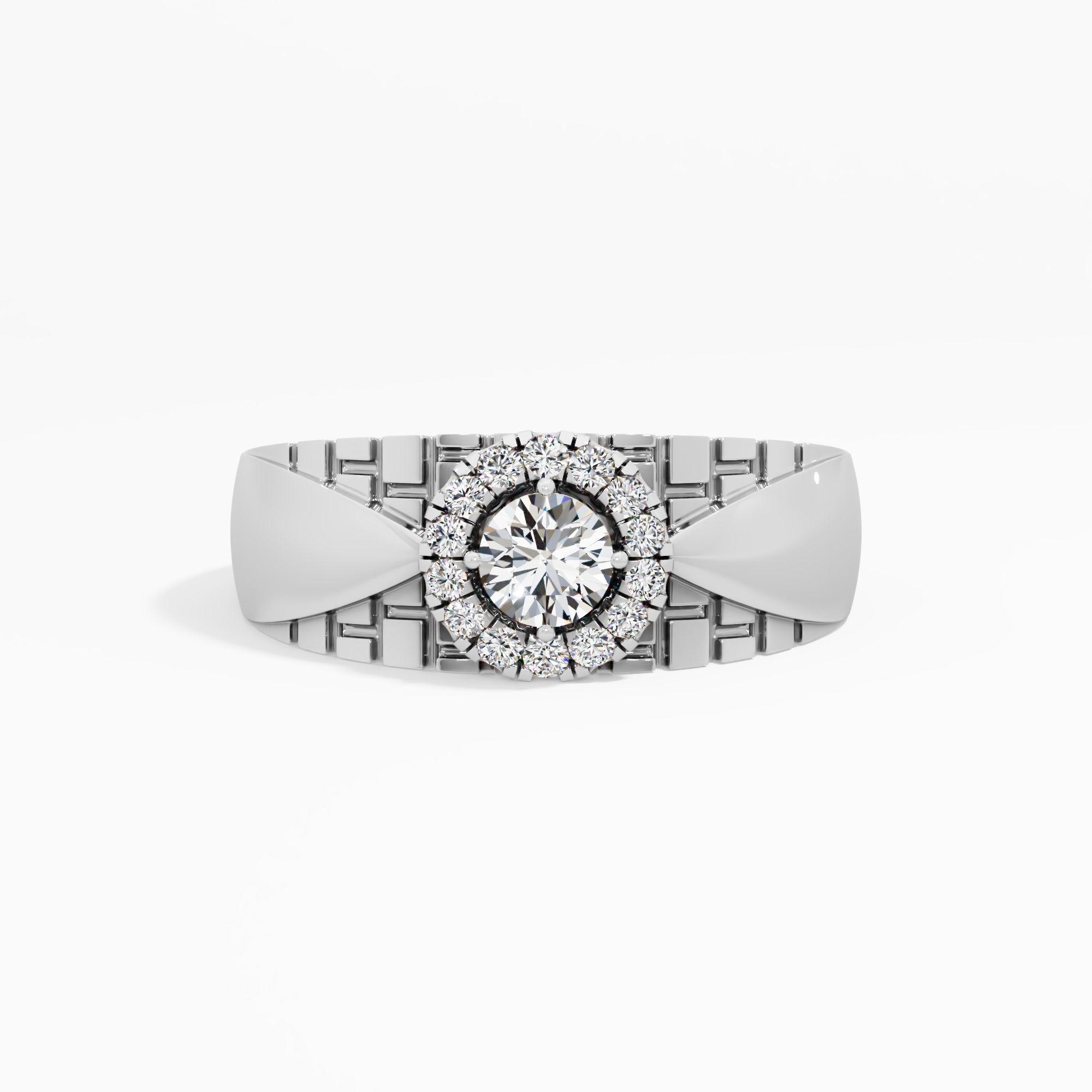 Buckled Weave Diamond Ring