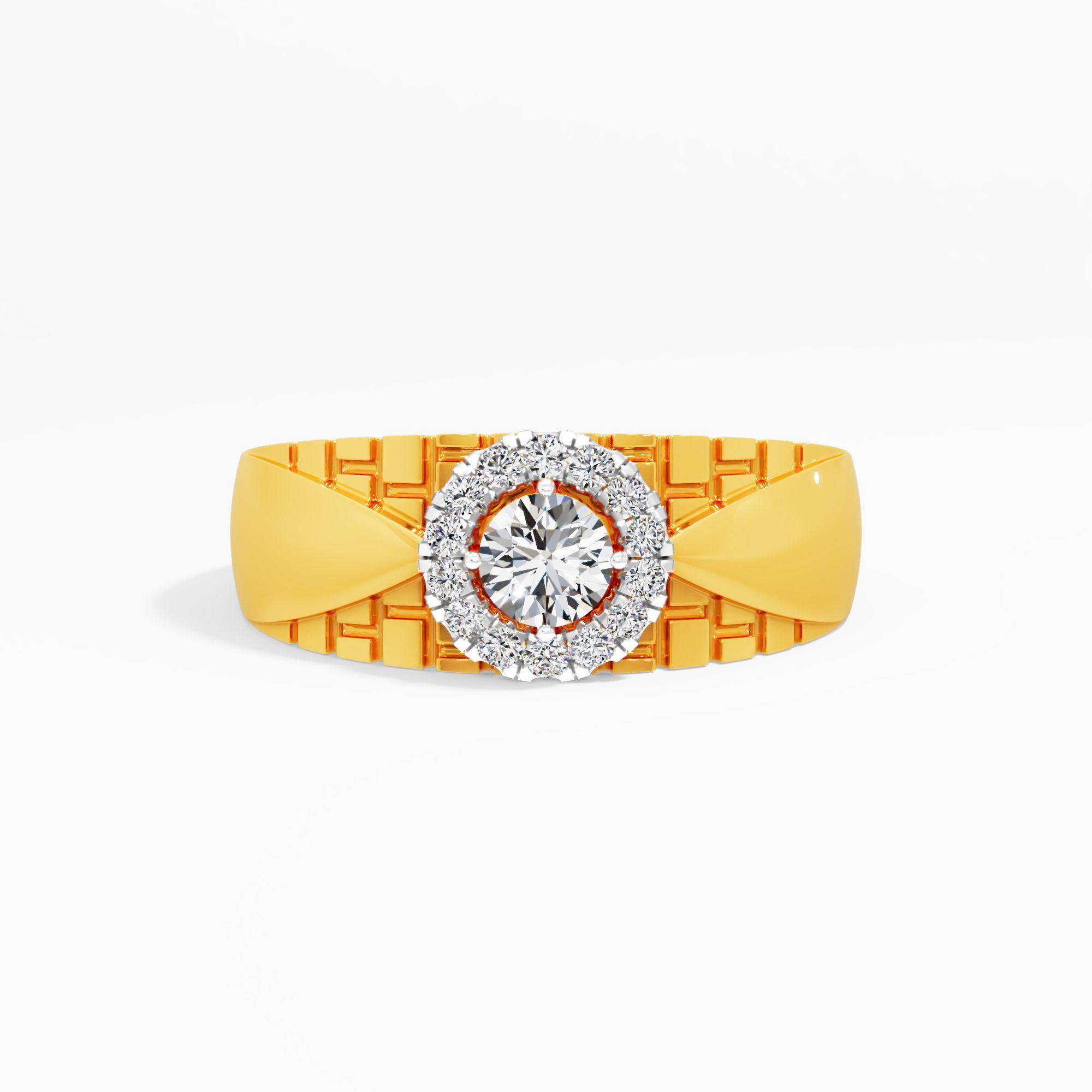 Buckled Weave Diamond Ring