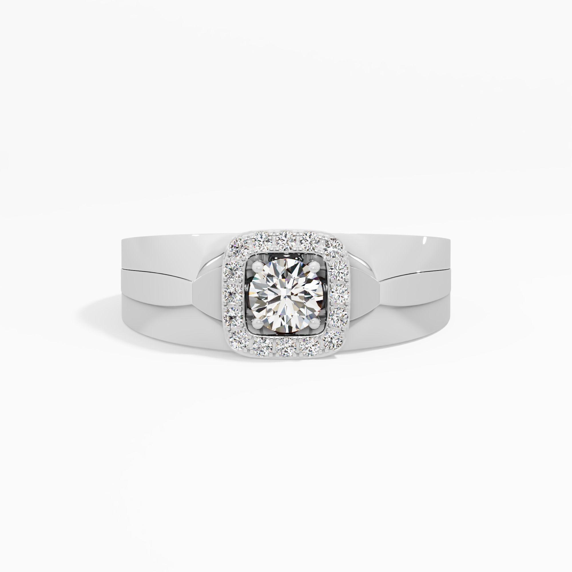 Fortress Empress Cushion Halo Ring