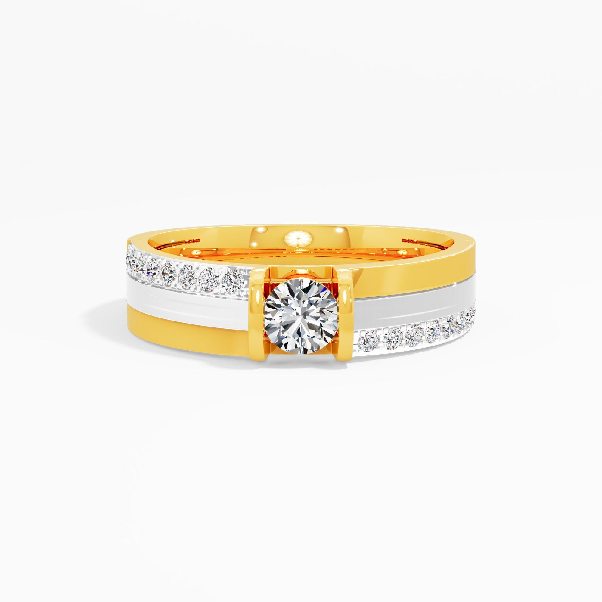Apex Solitaire Dual Channel Ring