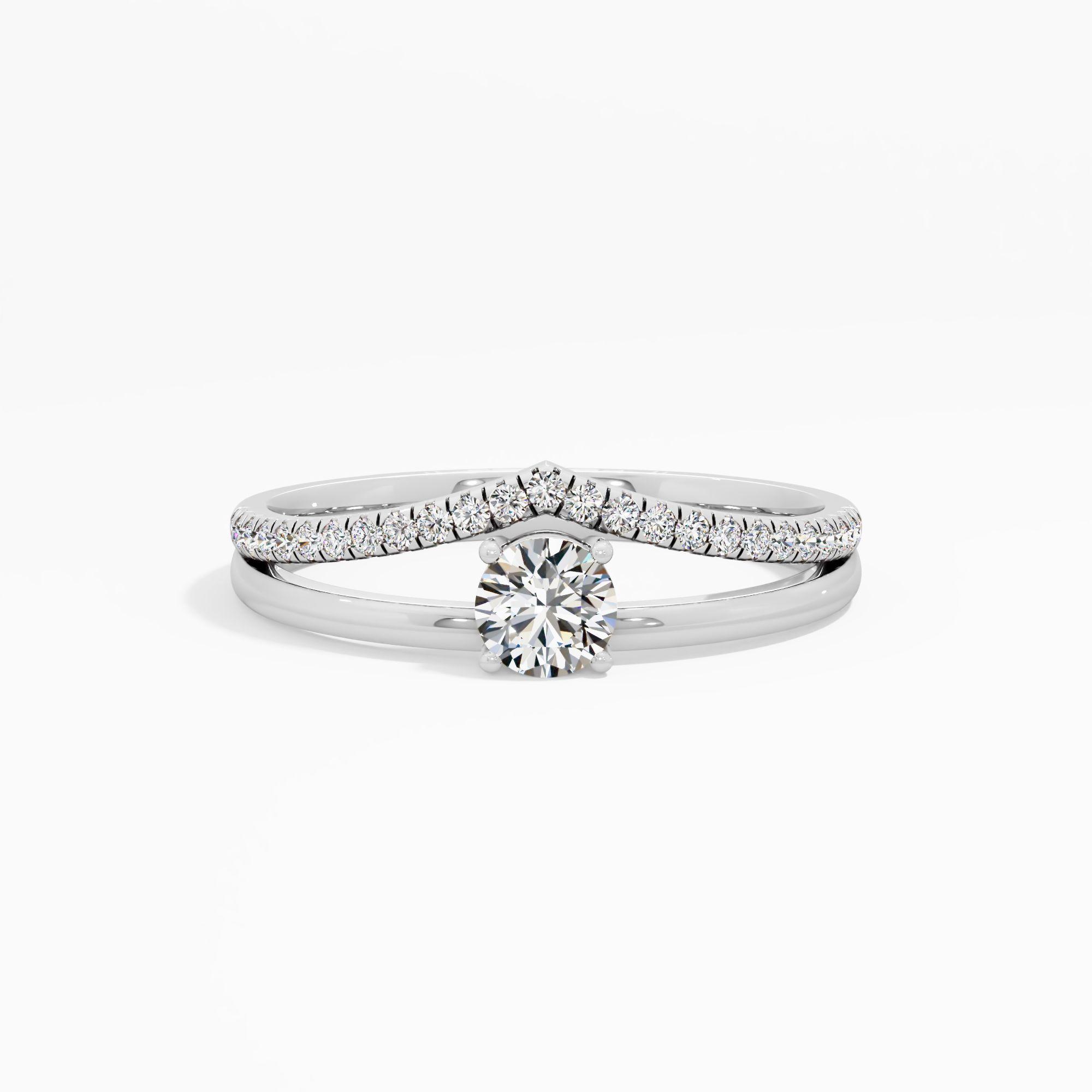 The Crown Diadem Solitaire Ring