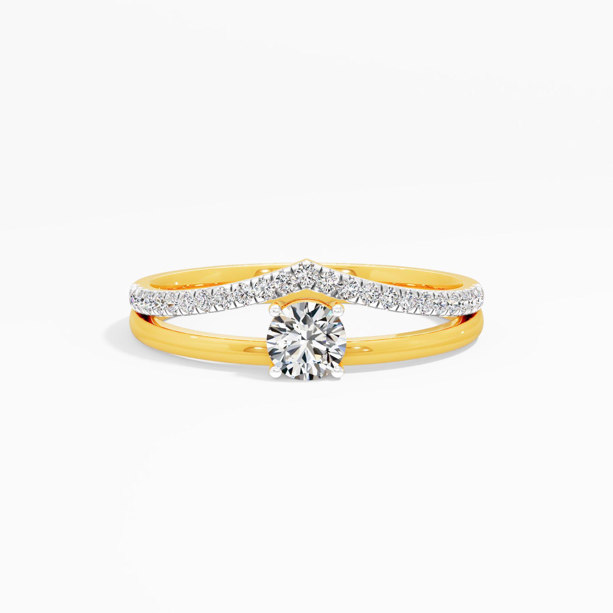 The Crown Diadem Solitaire Ring
