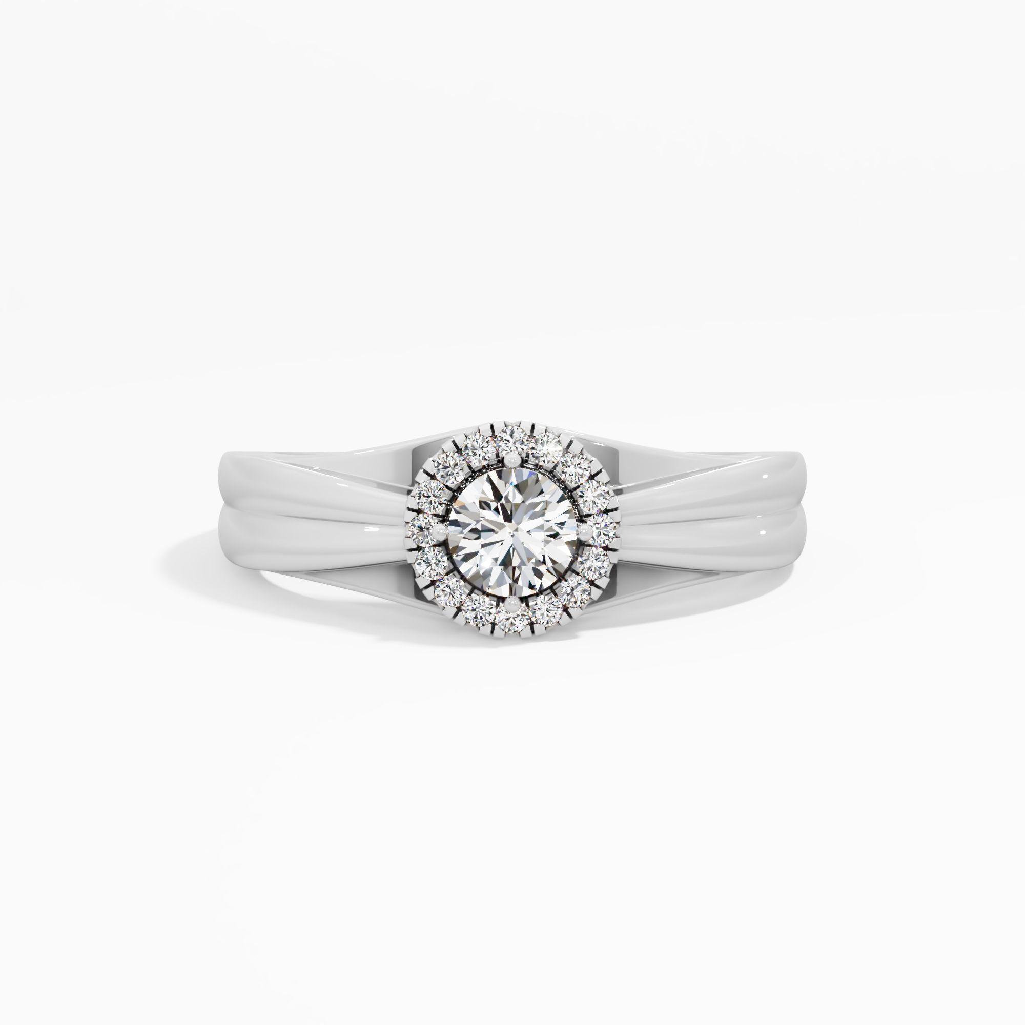 The Wellspring Halo Diamond Ring