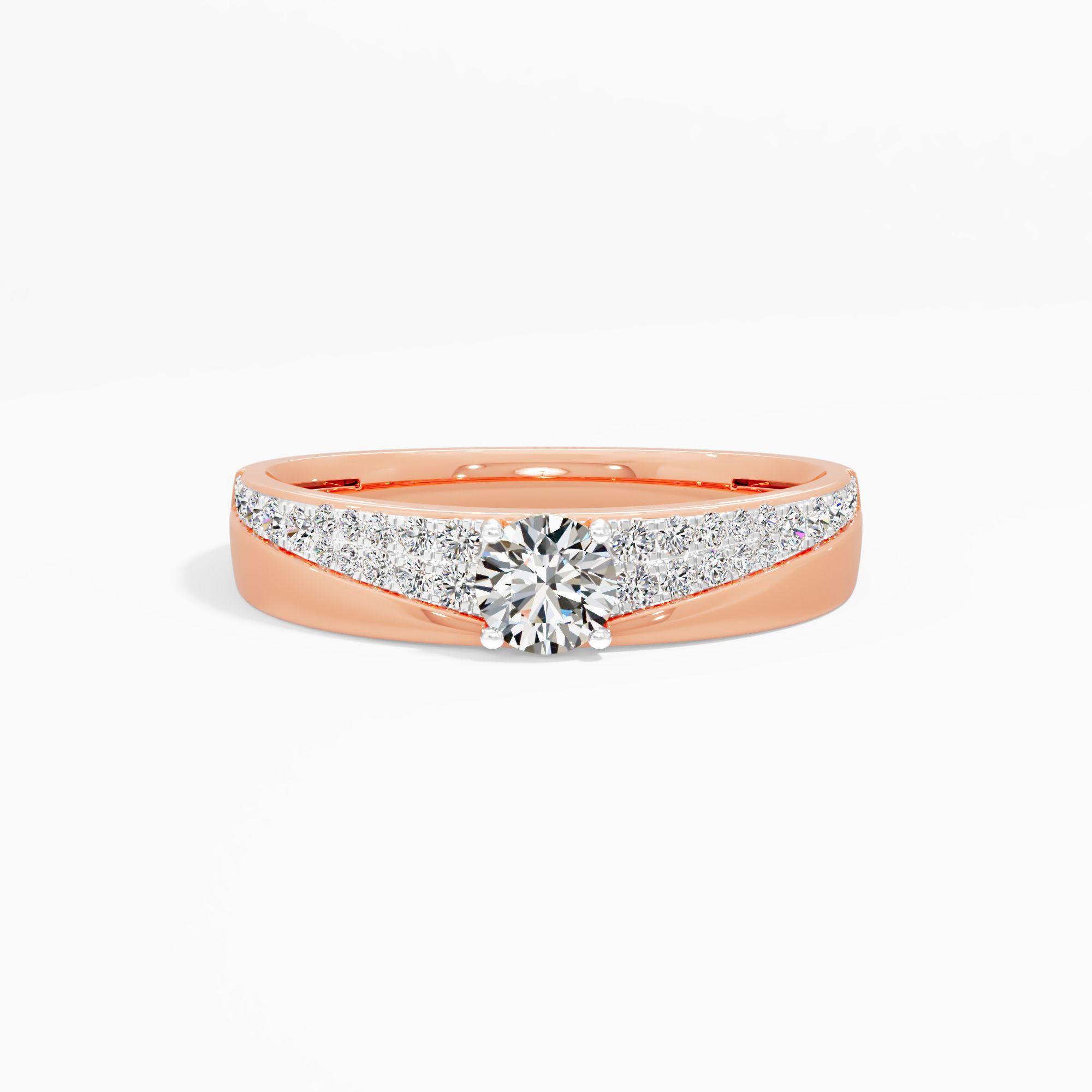 Crescendo Solitaire Diamond Ring