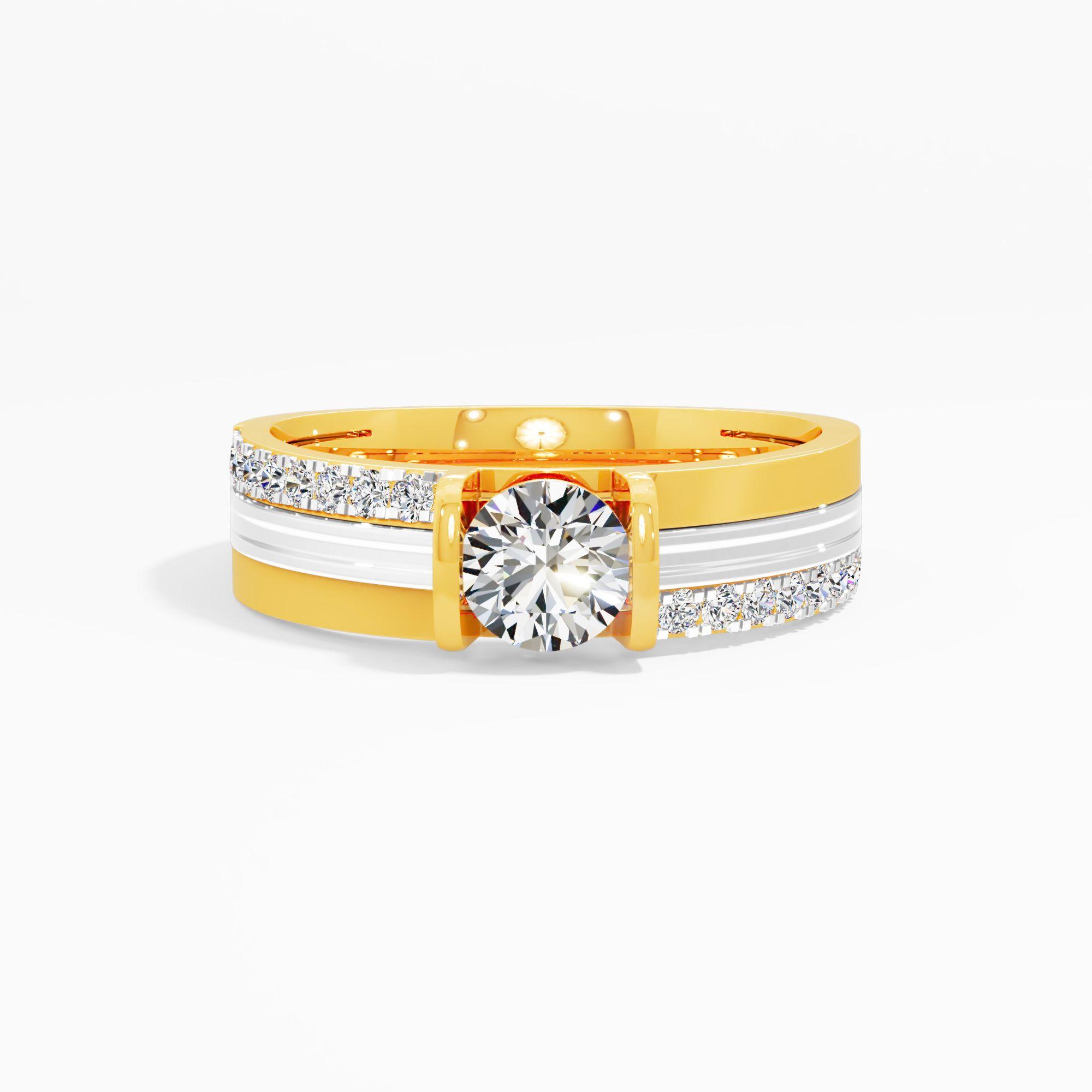 The Triptych Solitaire Diamond Ring