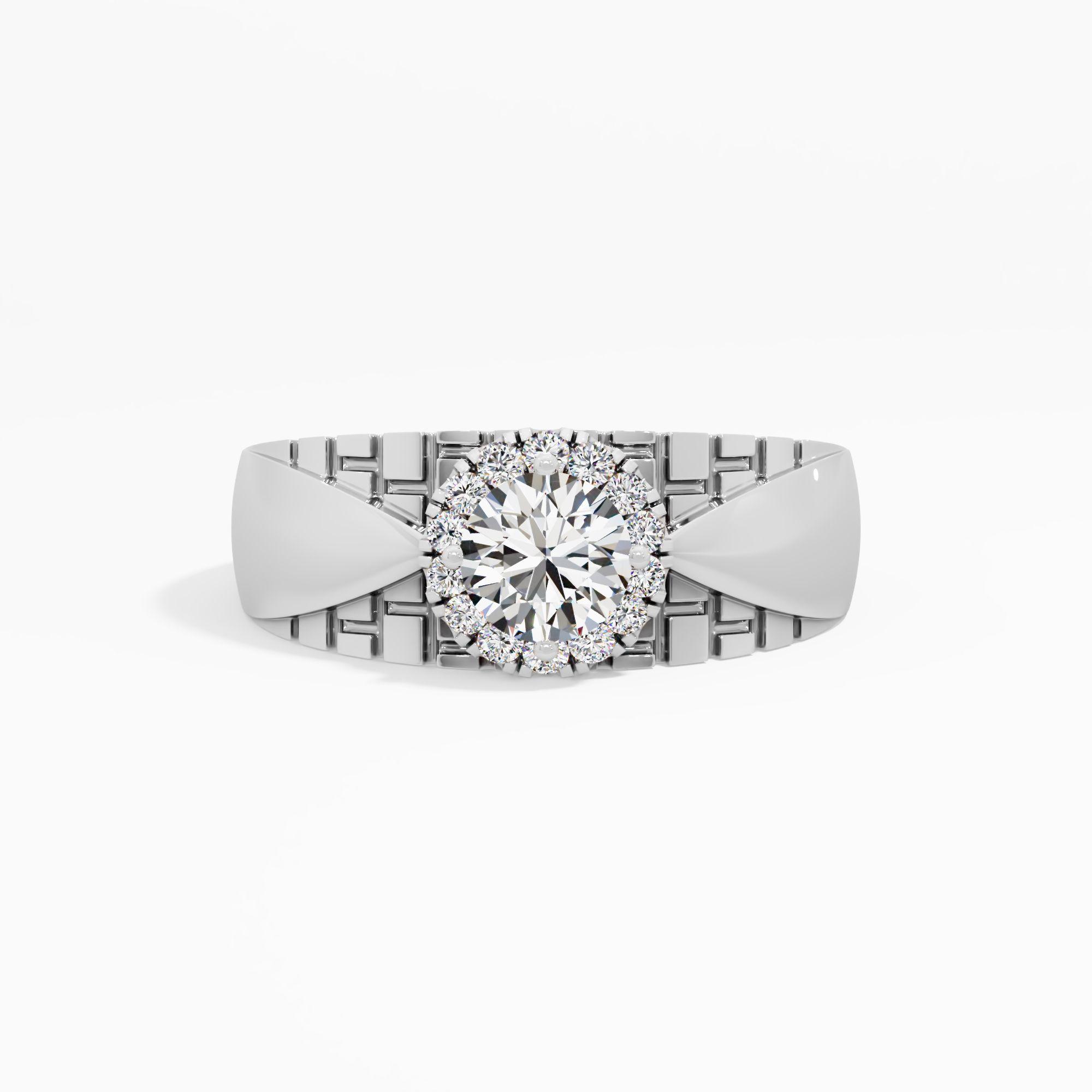 Sovereign Halo Diamond Ladies Ring