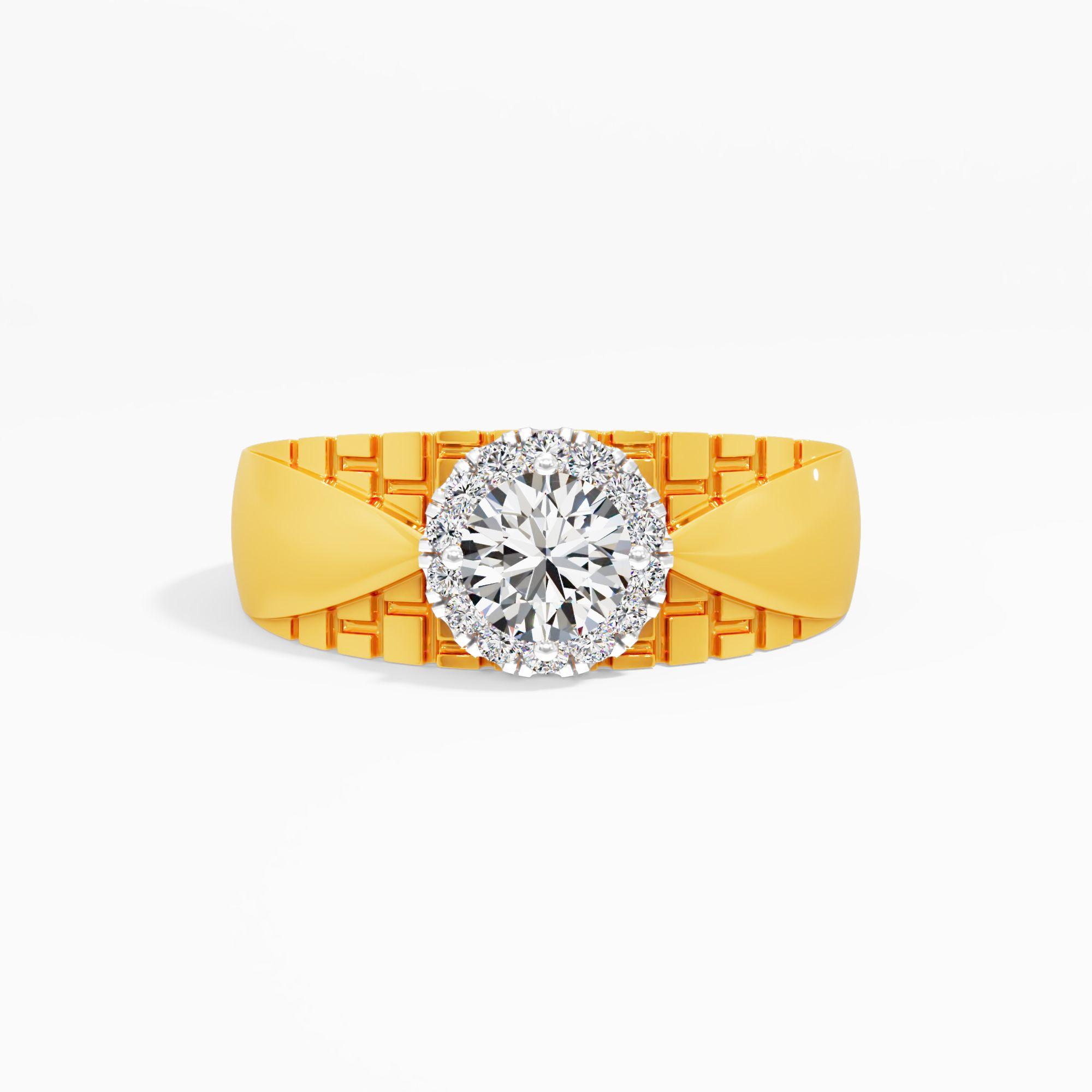 Sovereign Halo Diamond Ladies Ring
