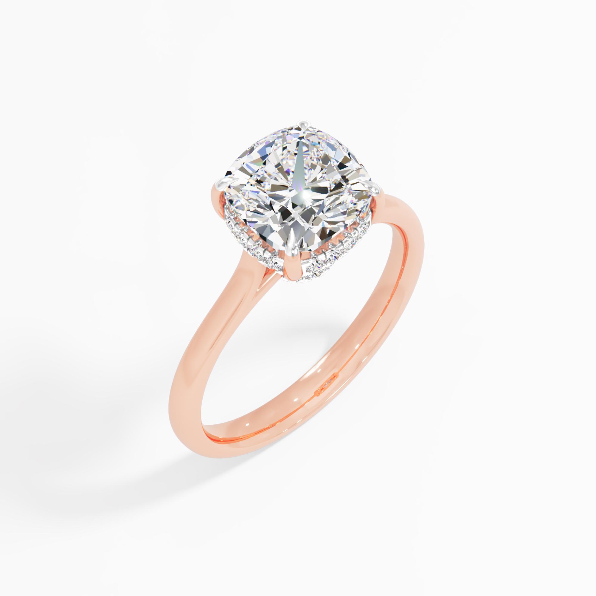 Dewpetal Shine Solitaire Engagement Ring