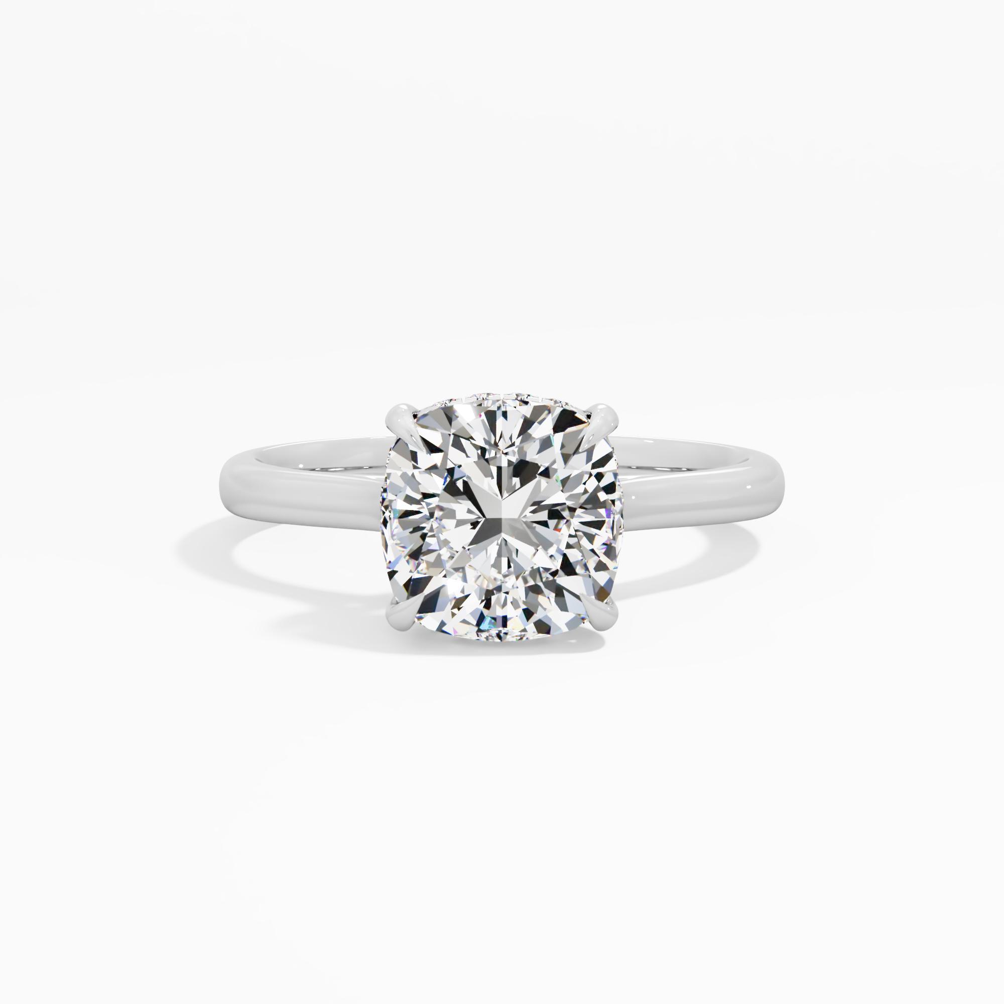 Dewpetal Shine Solitaire Engagement Ring