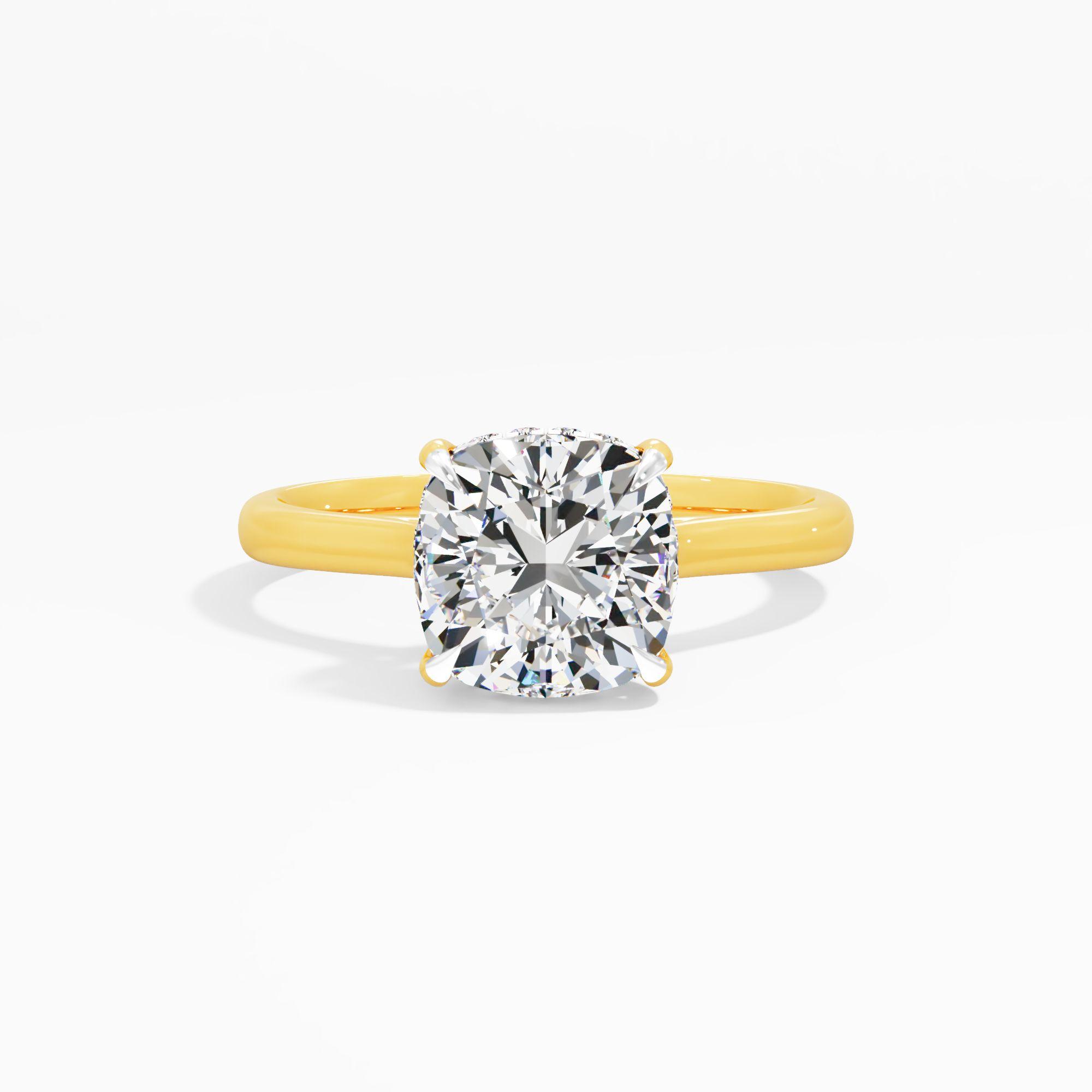 Dewpetal Shine Solitaire Engagement Ring