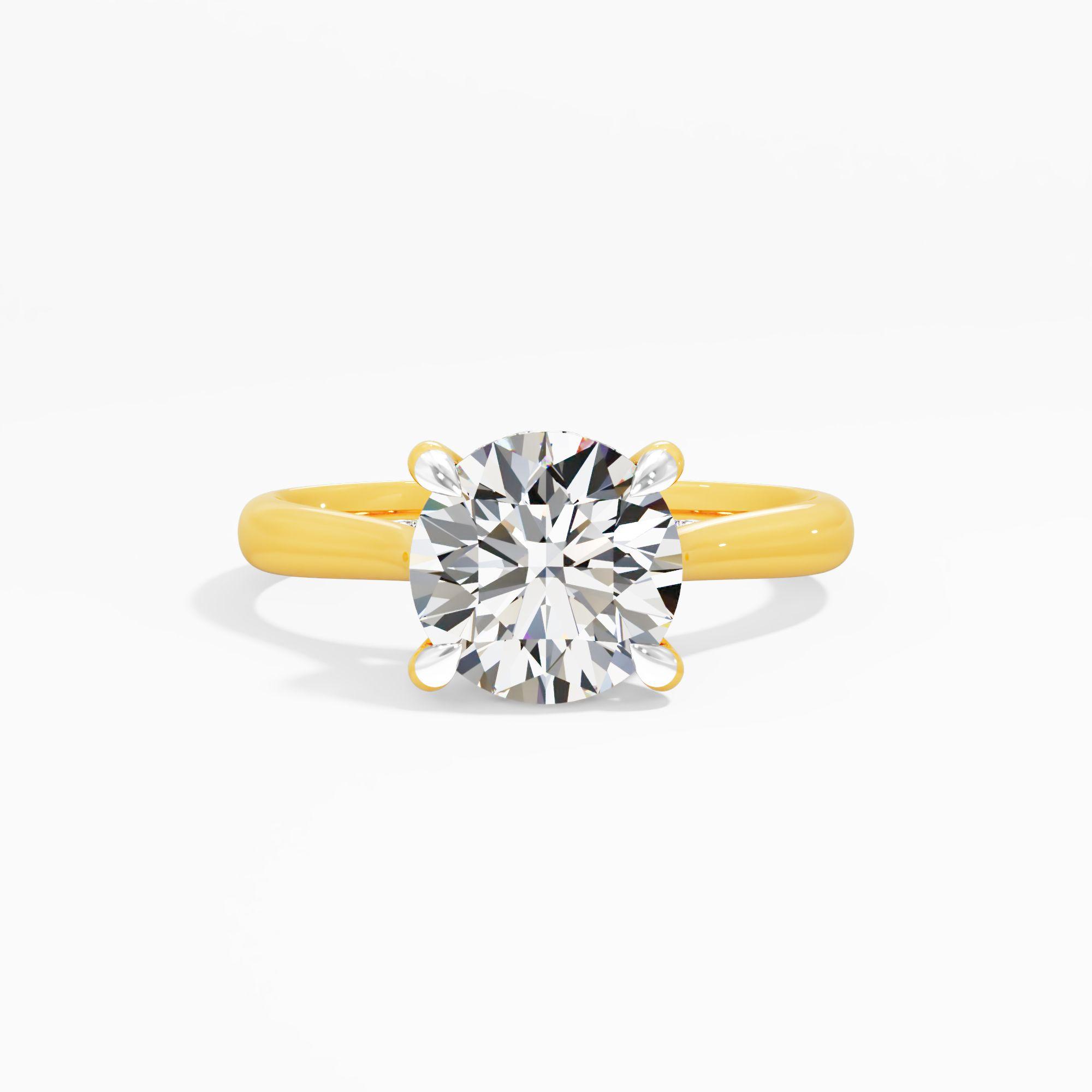 Sunbeam Drift Solitaire Engagement Ring