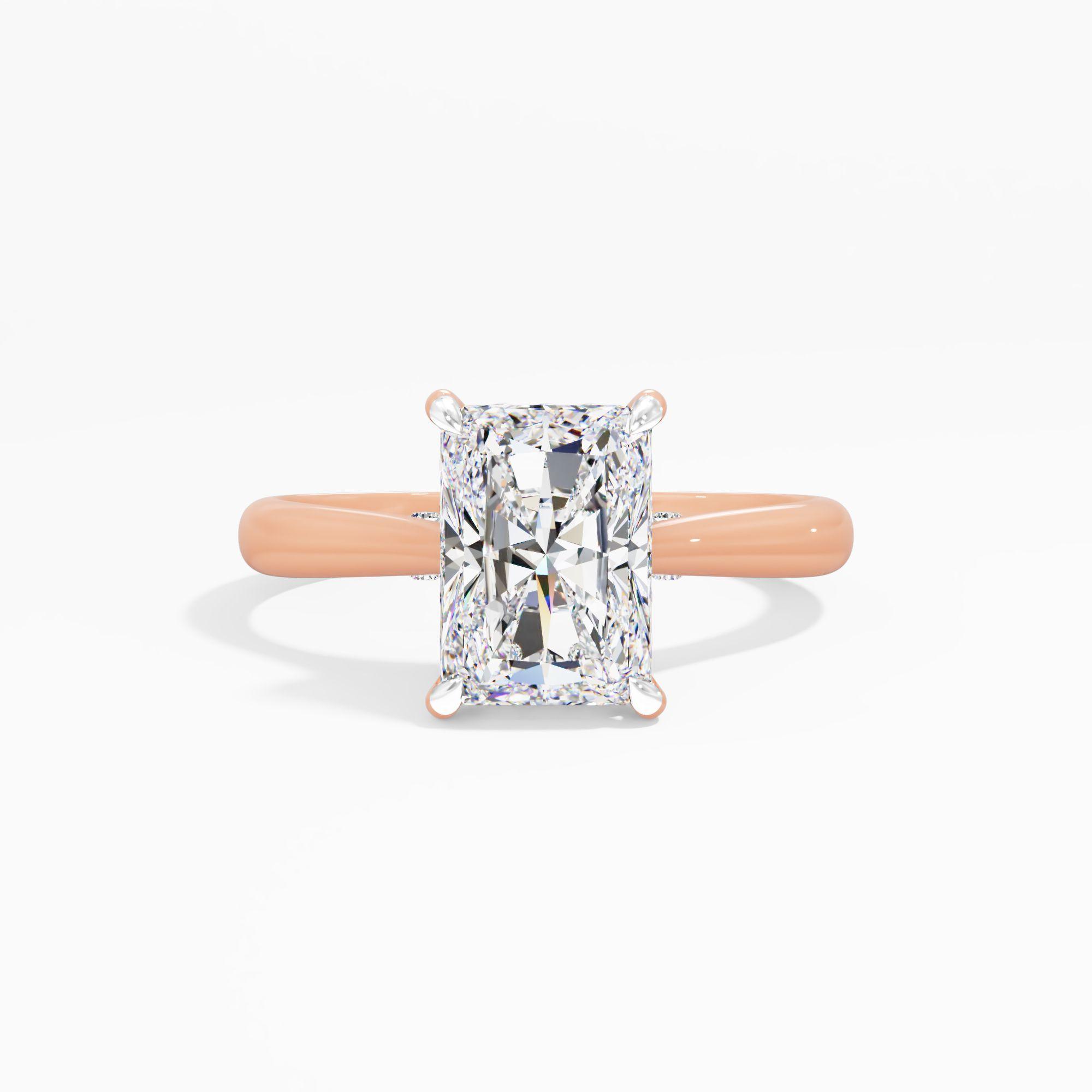 Sunbeam Drift Solitaire Engagement Ring