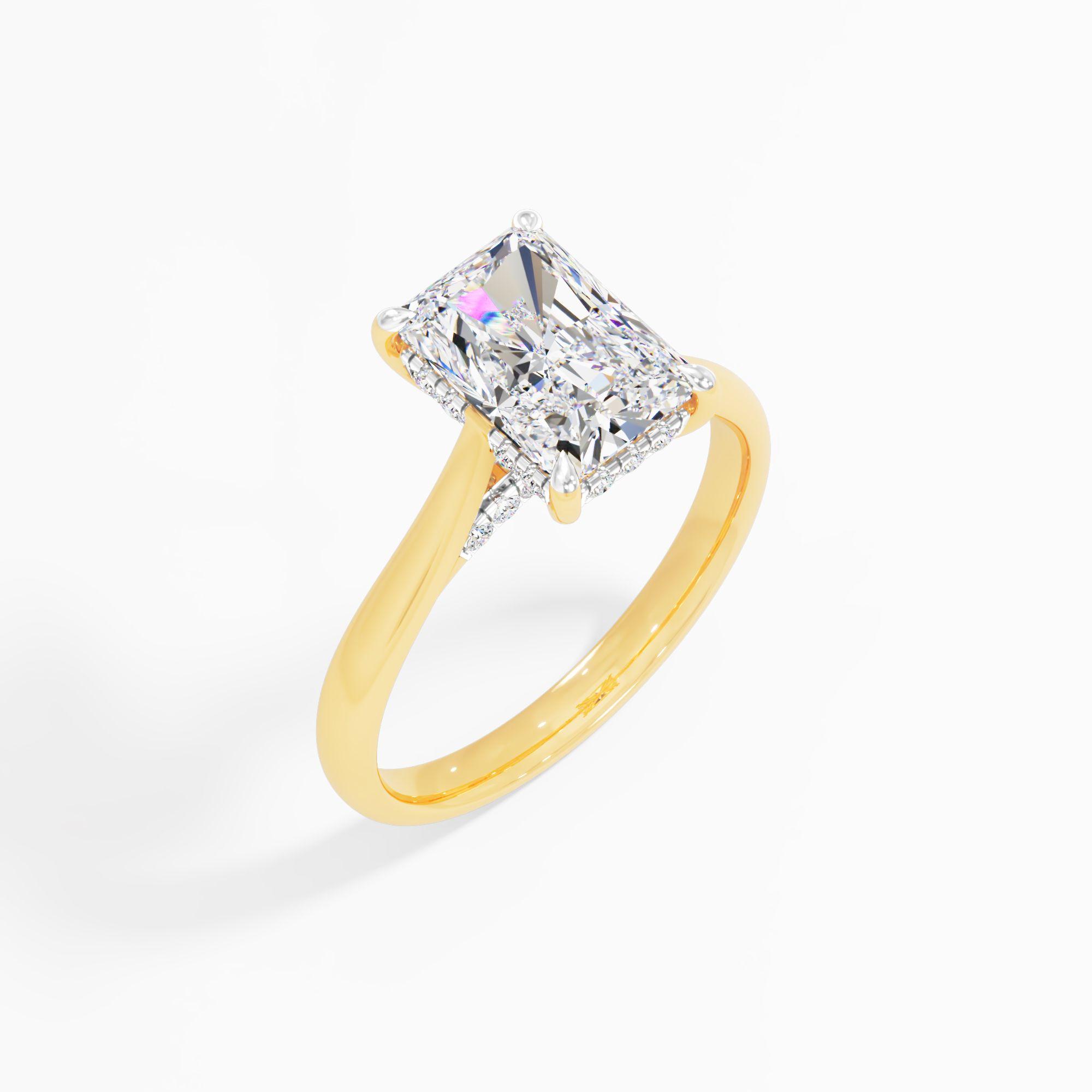 Sunbeam Drift Solitaire Engagement Ring
