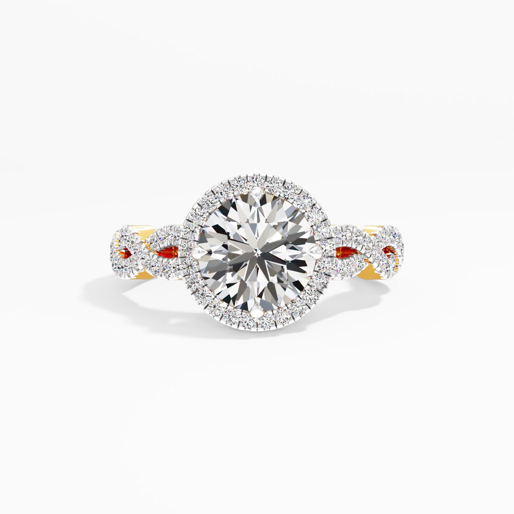 Softgold Snug Solitaire Engagement Ring