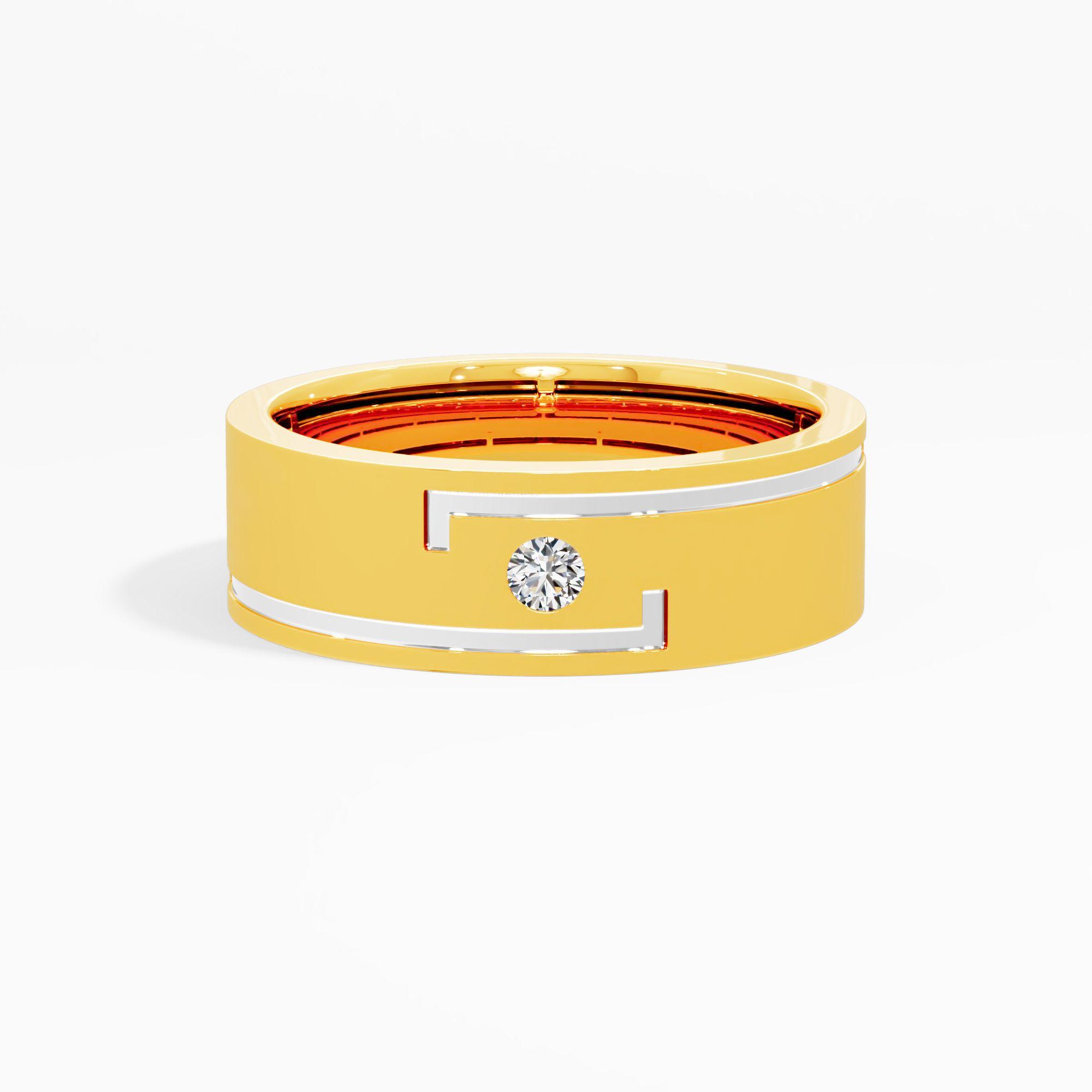 Pathline Diamond Gents Ring