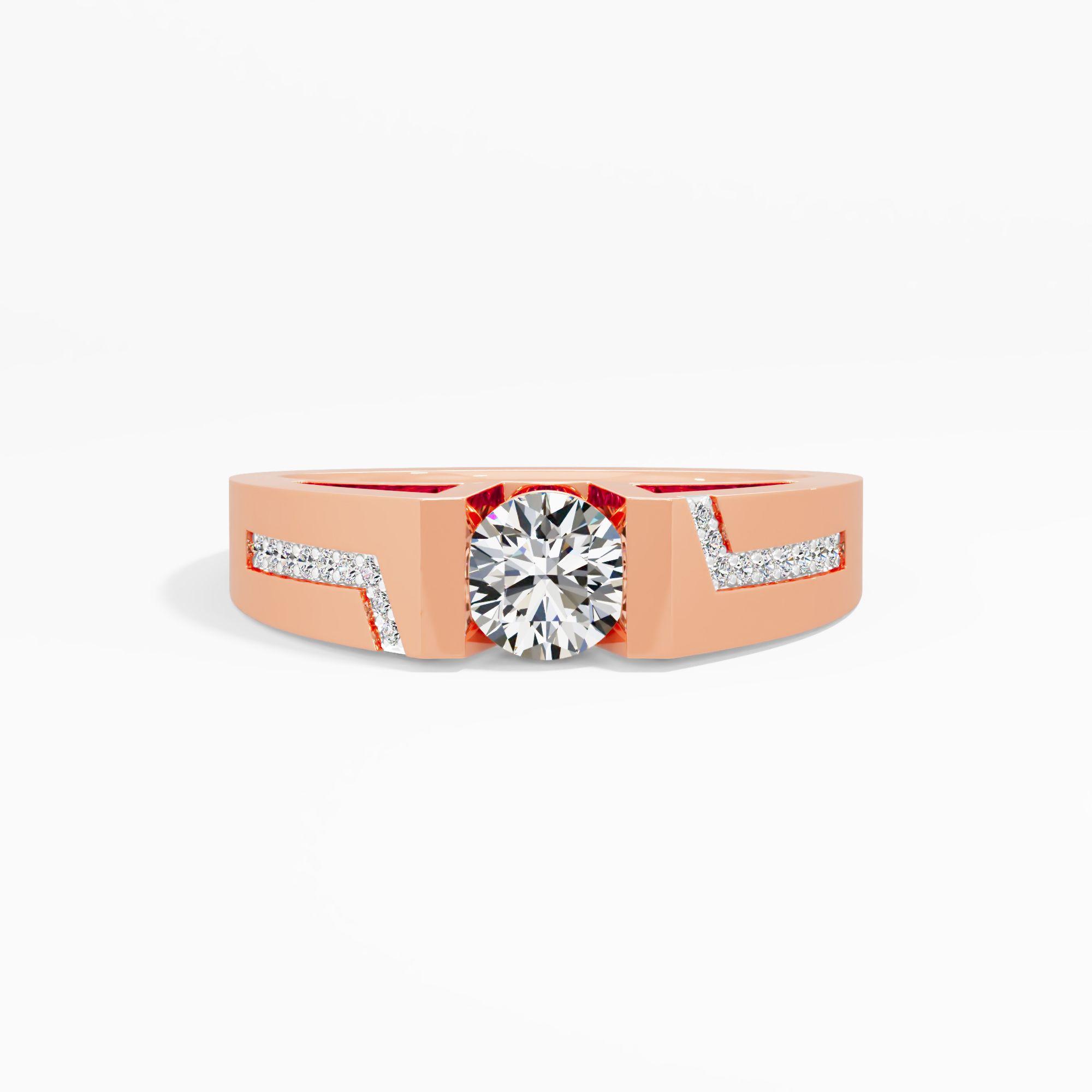 Lightning Bolt Diamond Ring