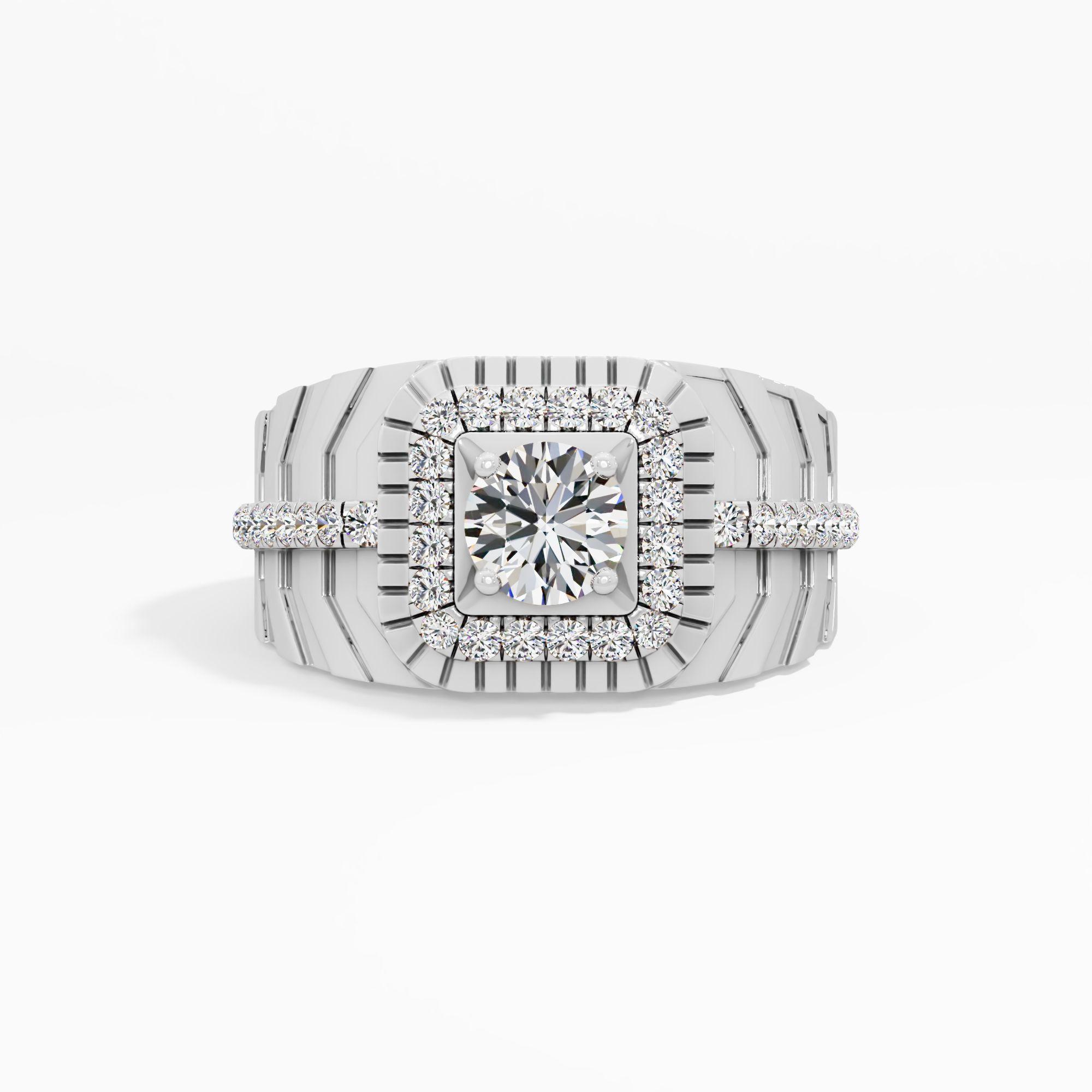 Bold Legacy Square Halo Ring