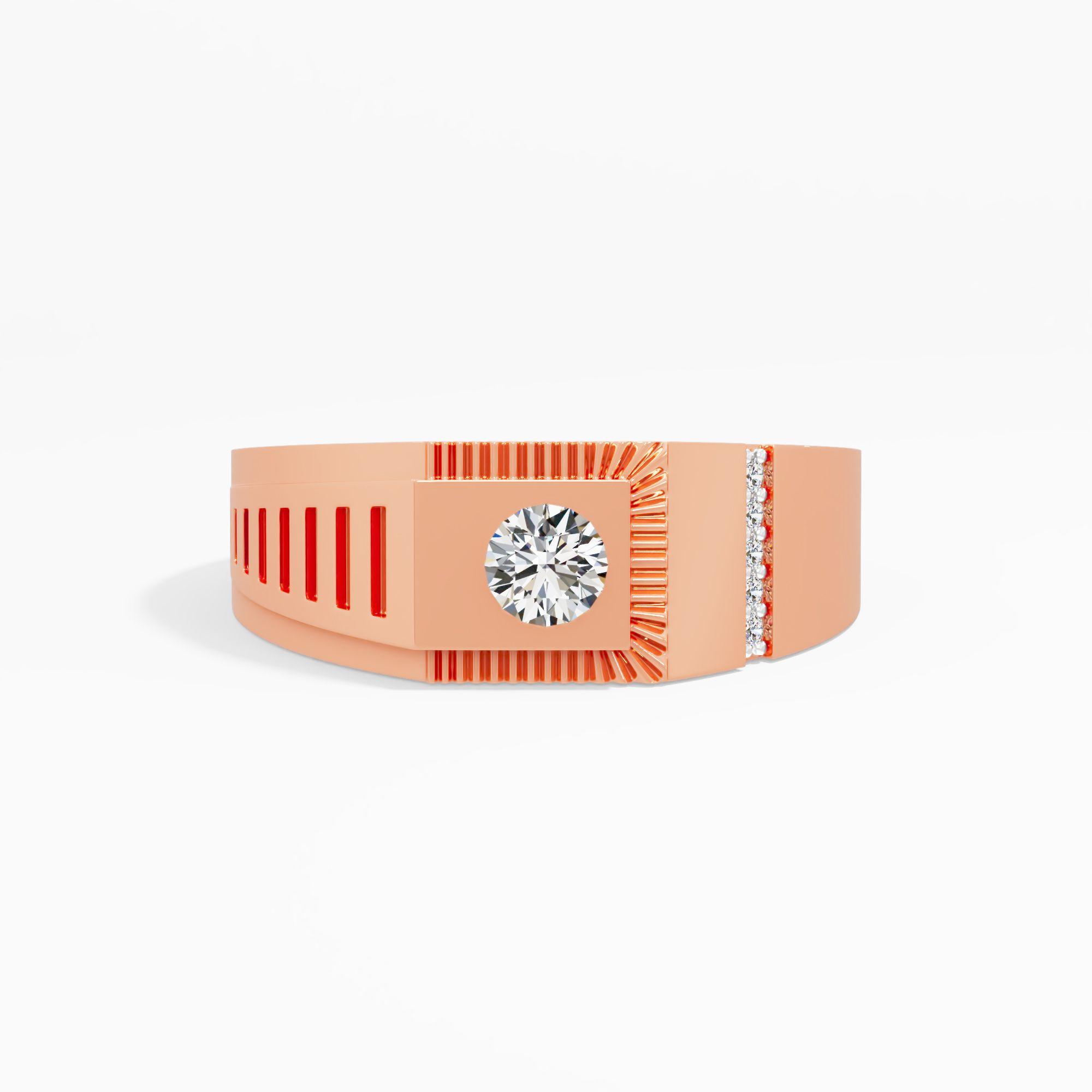 RidgeSlot Elite Diamond Ring