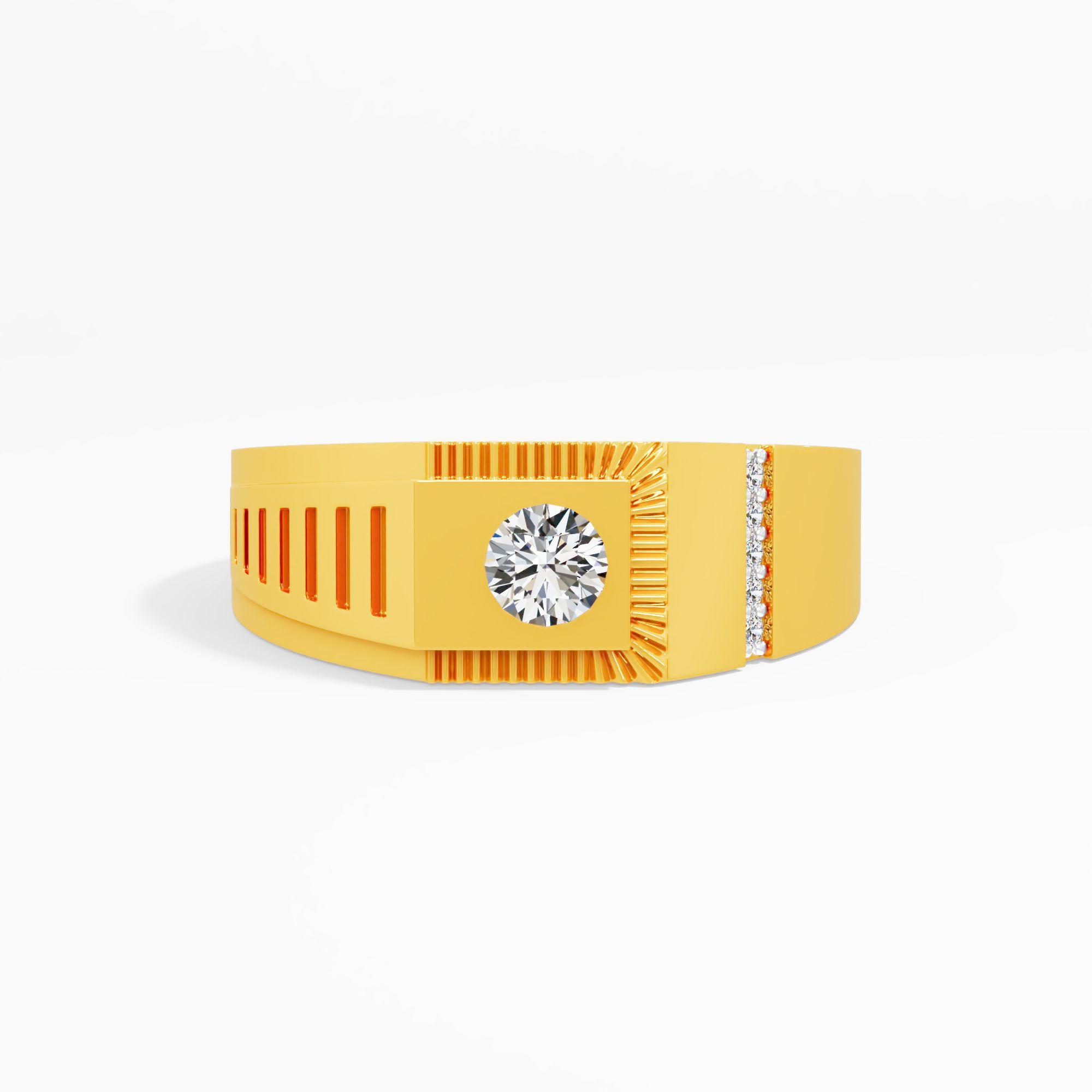 RidgeSlot Elite Diamond Ring