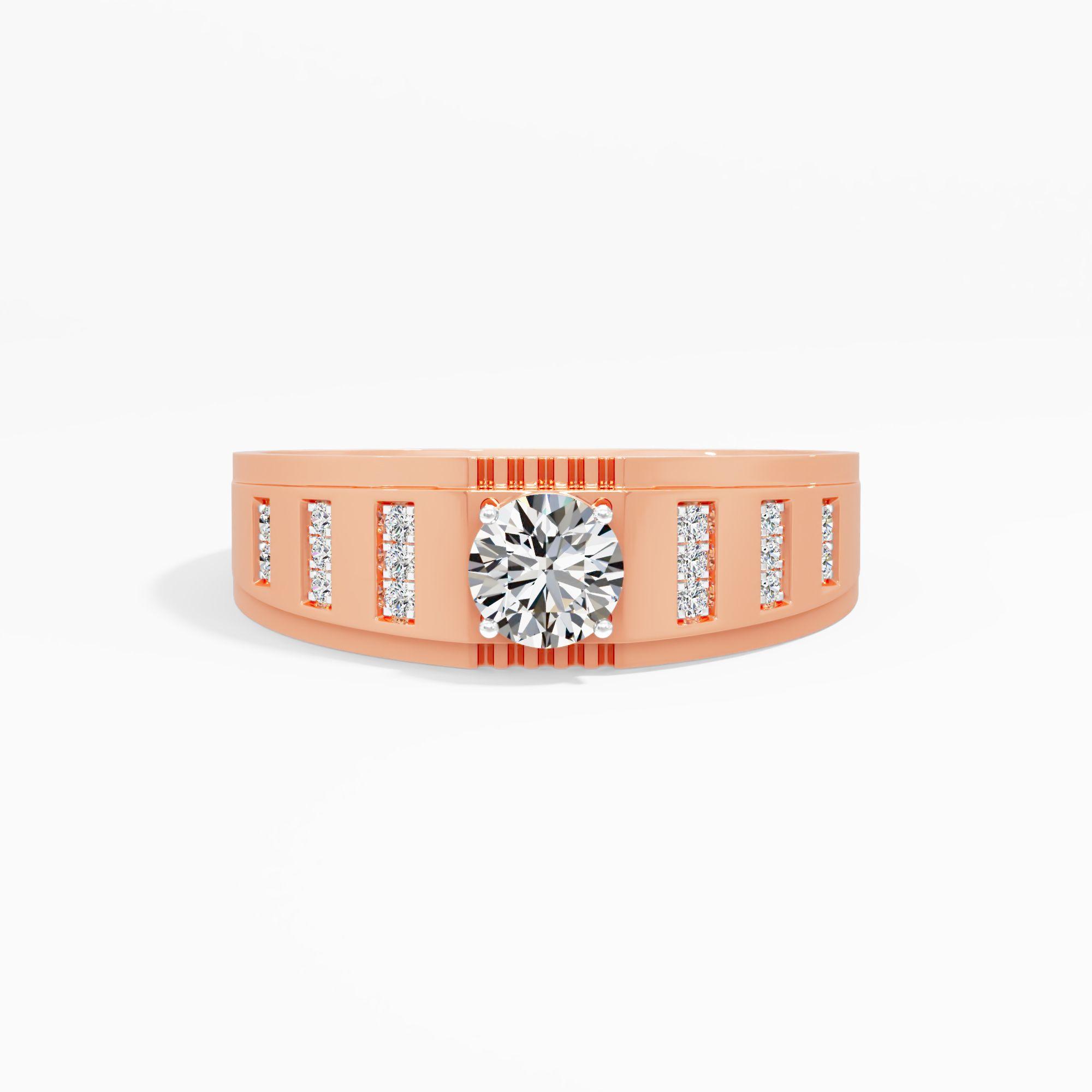 Column Diamond Ring