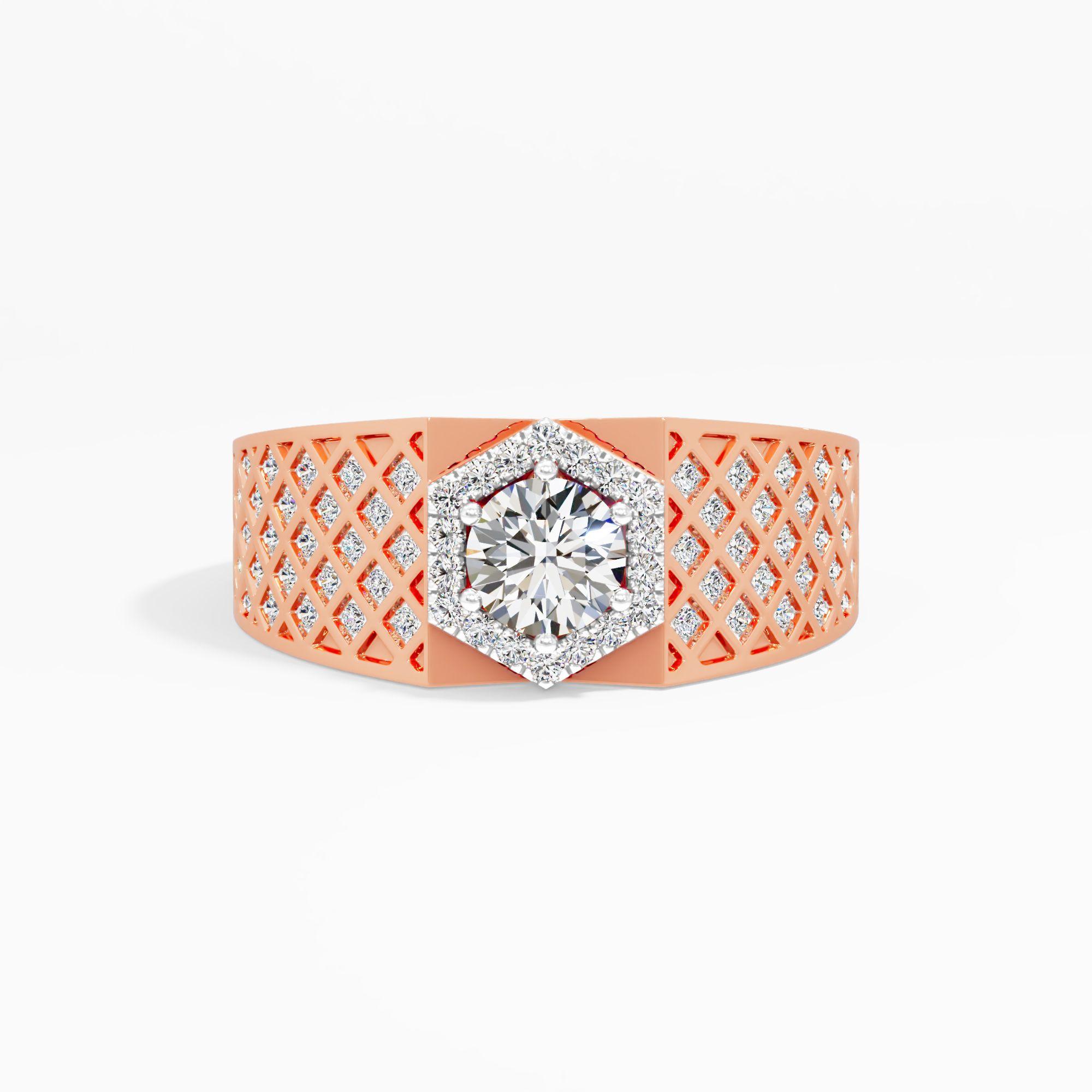 Lattice Hexa Radiance Ring