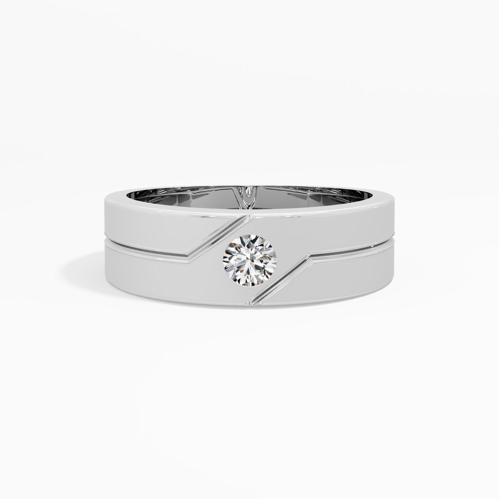 Urban Edge Solitaire Band