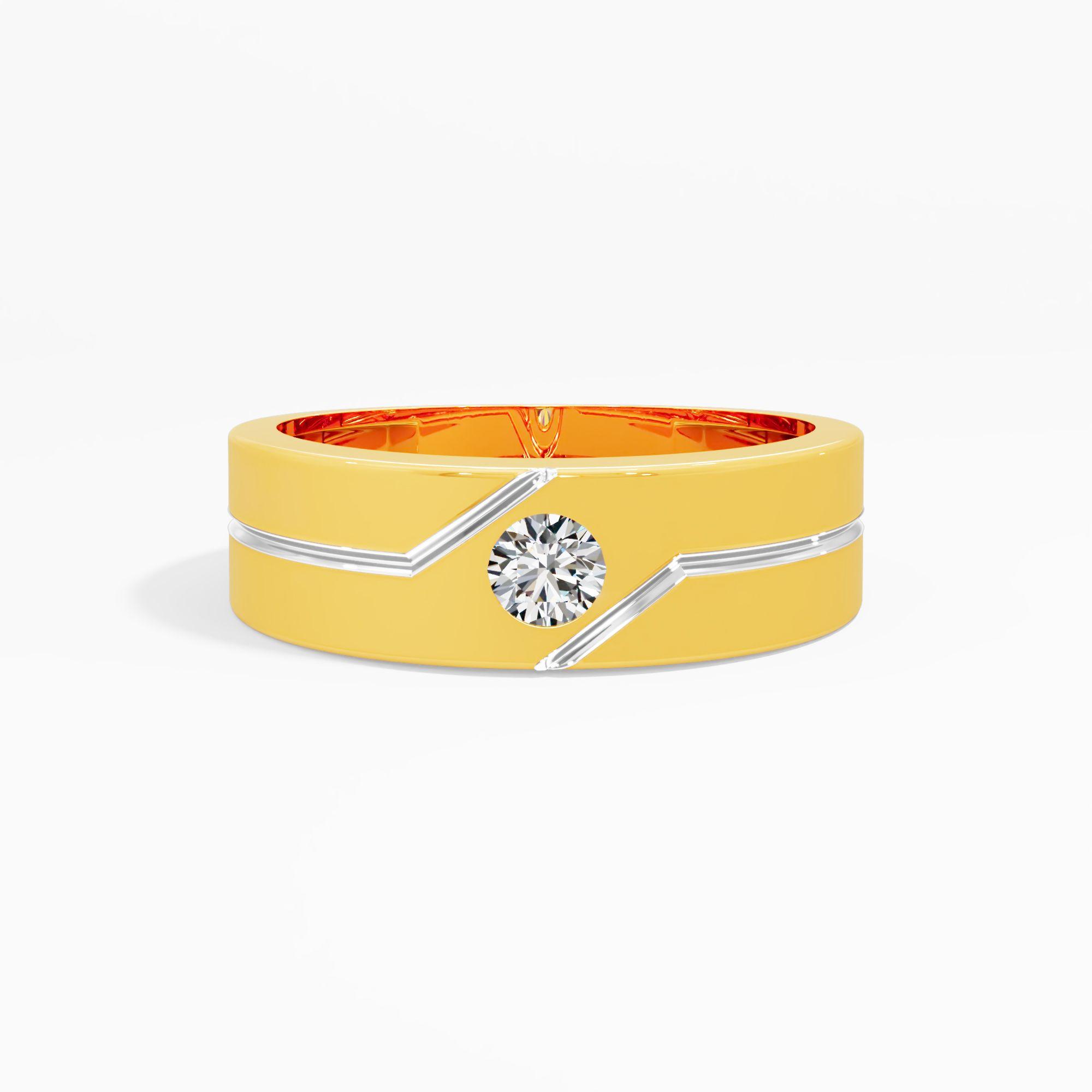 Urban Edge Solitaire Band