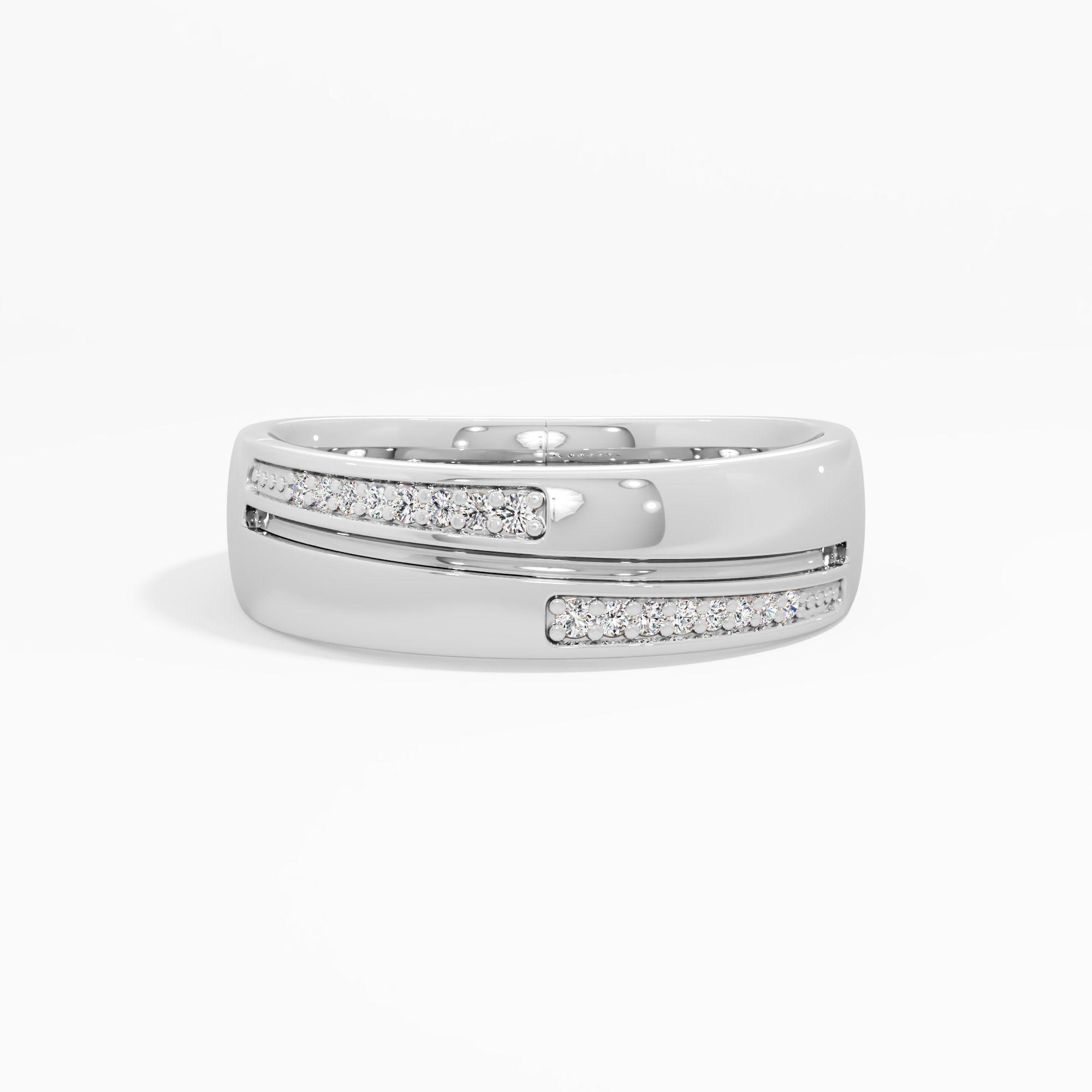 Dual Flow Diamond Mens Band