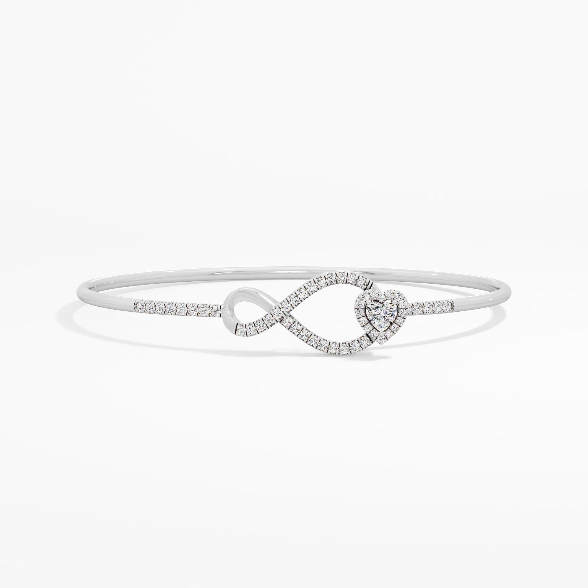 Eternal Embrace Heart Diamond Bangle