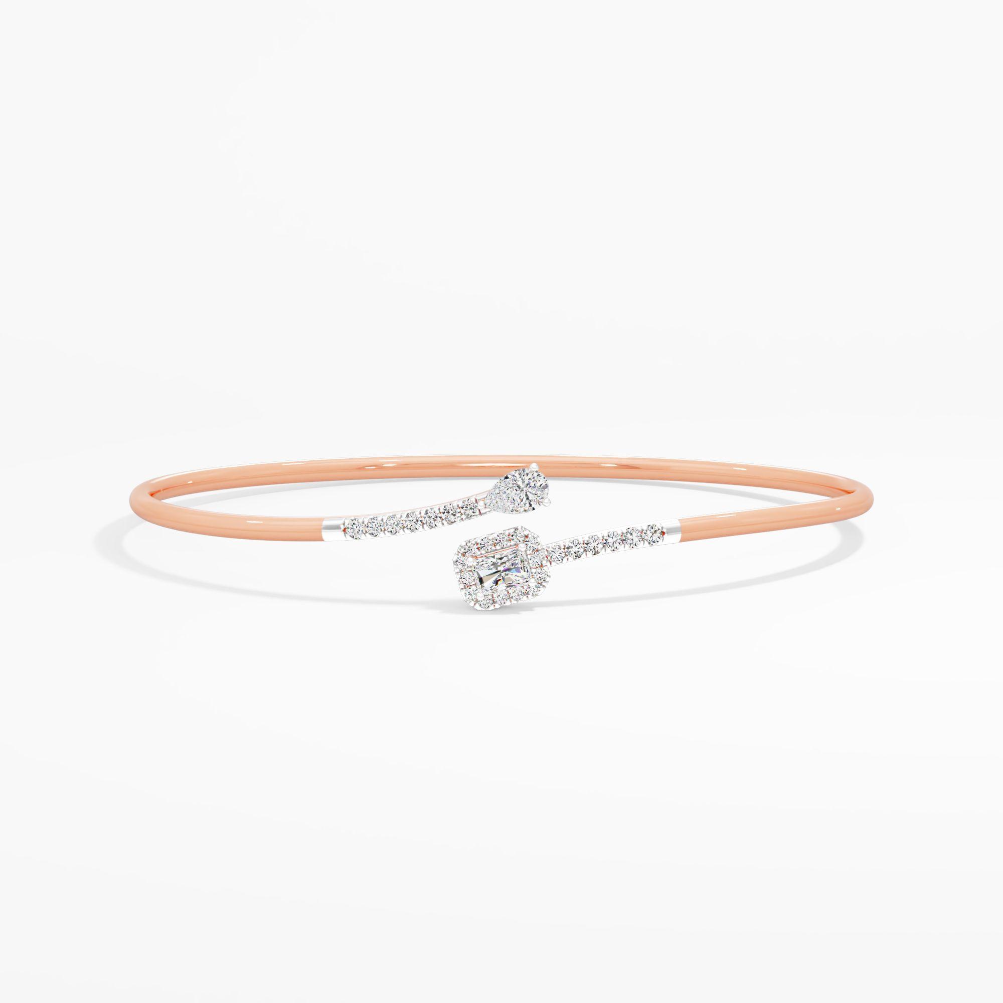 Pear Radiant Toi et Moi Bangle