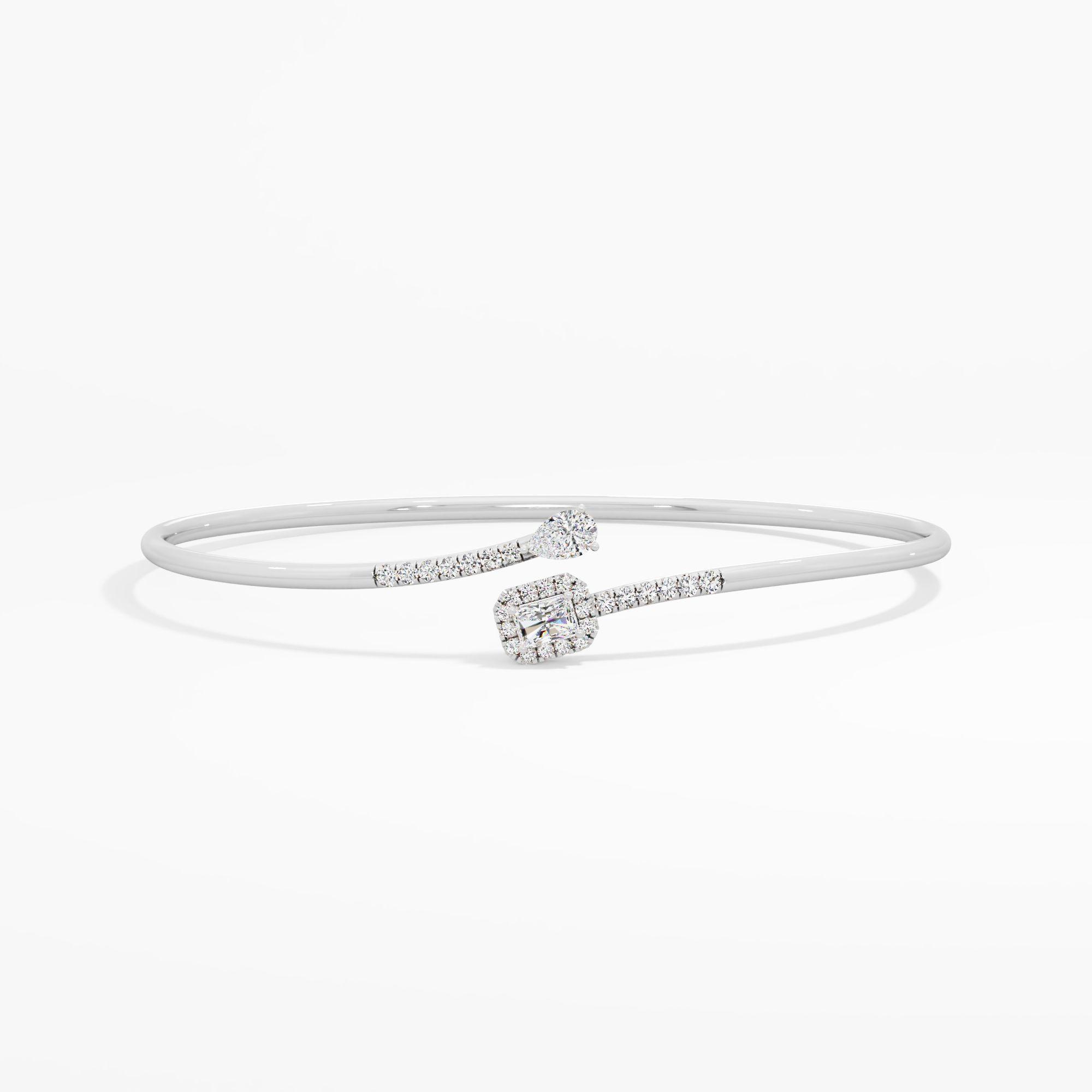 Pear Radiant Toi et Moi Bangle