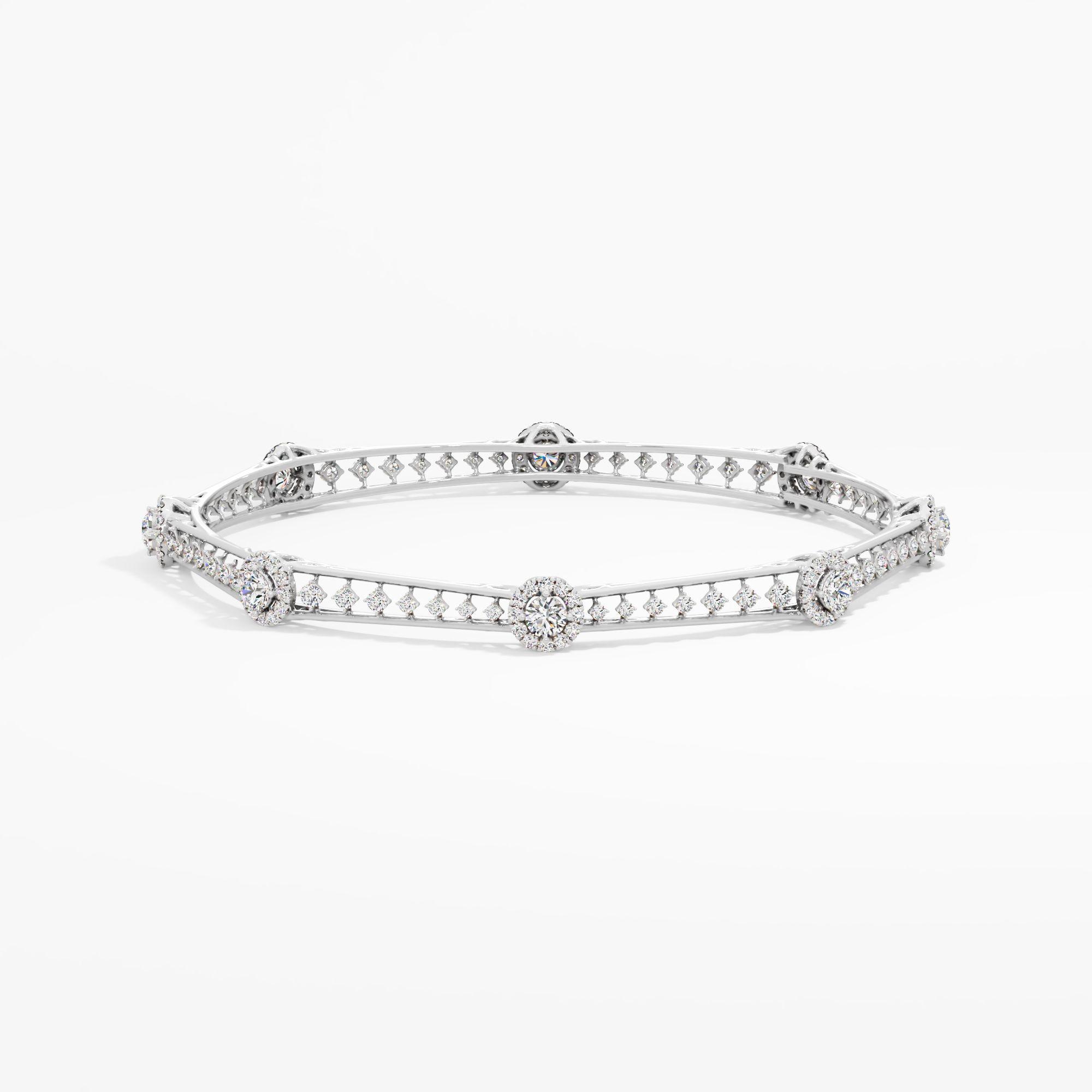 Celestial Halo Constellation Diamond Bangle