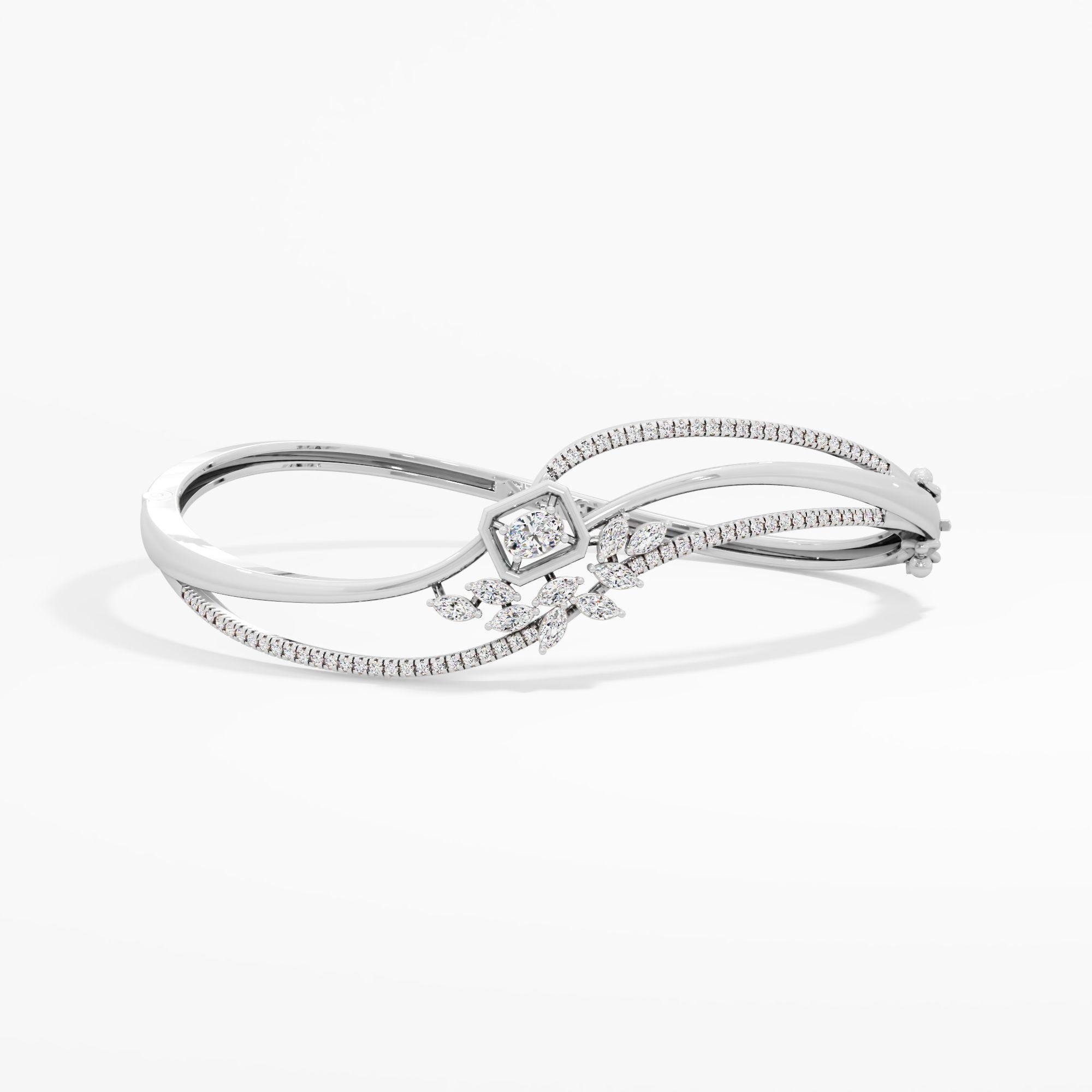 Serene Excellence Solitaire Oval Bangle