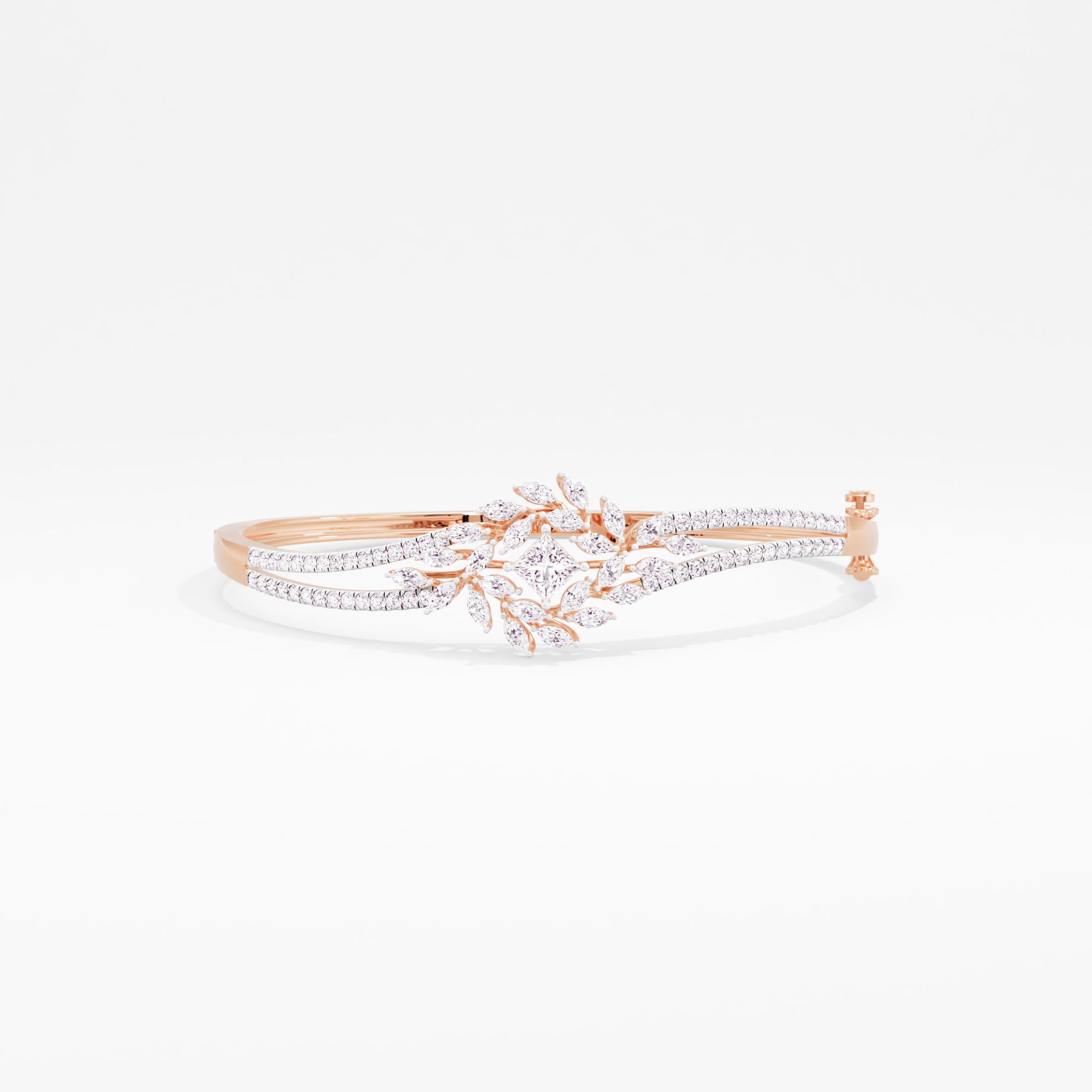 Dazzling Isabella Solitaire Oval Bangle