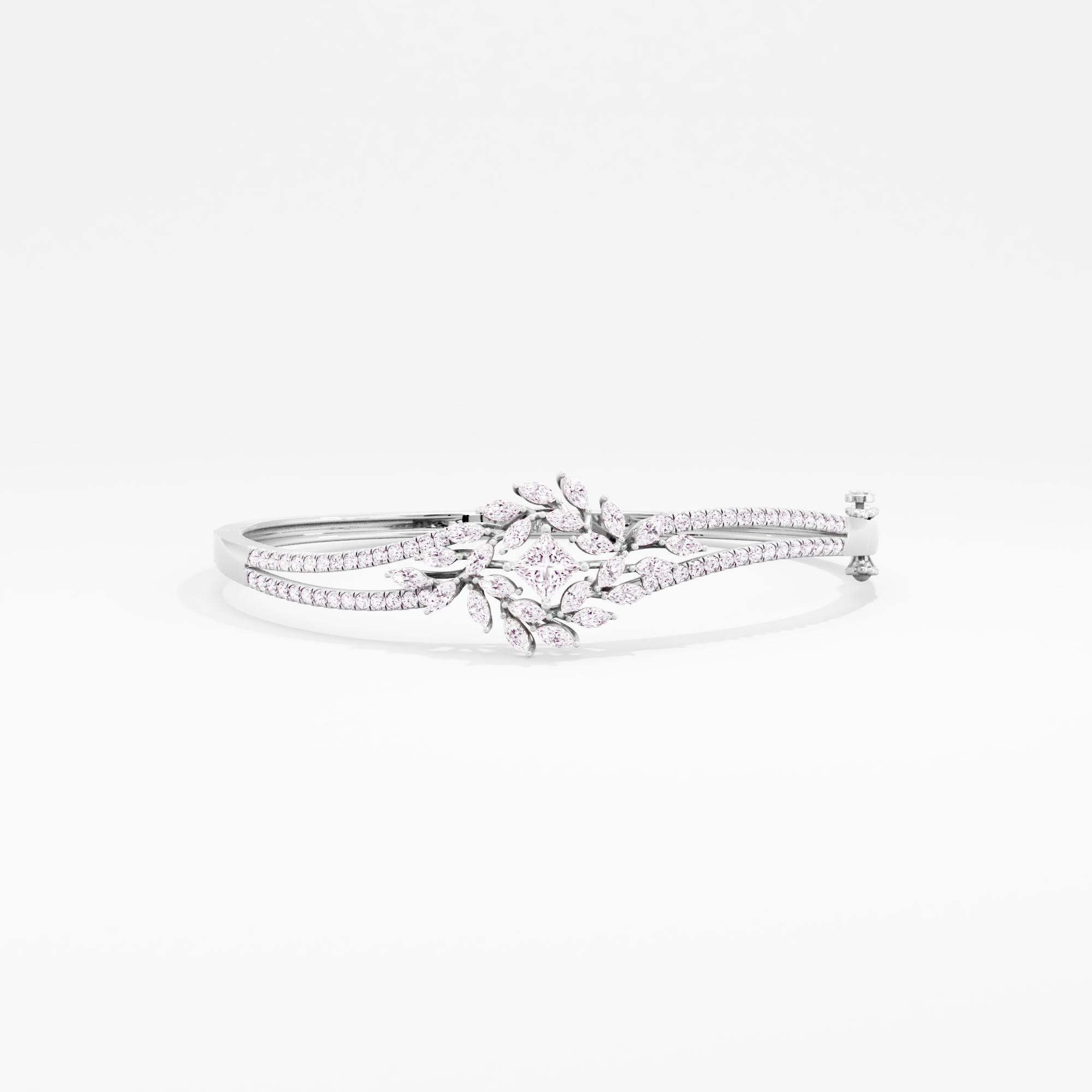Dazzling Isabella Solitaire Oval Bangle
