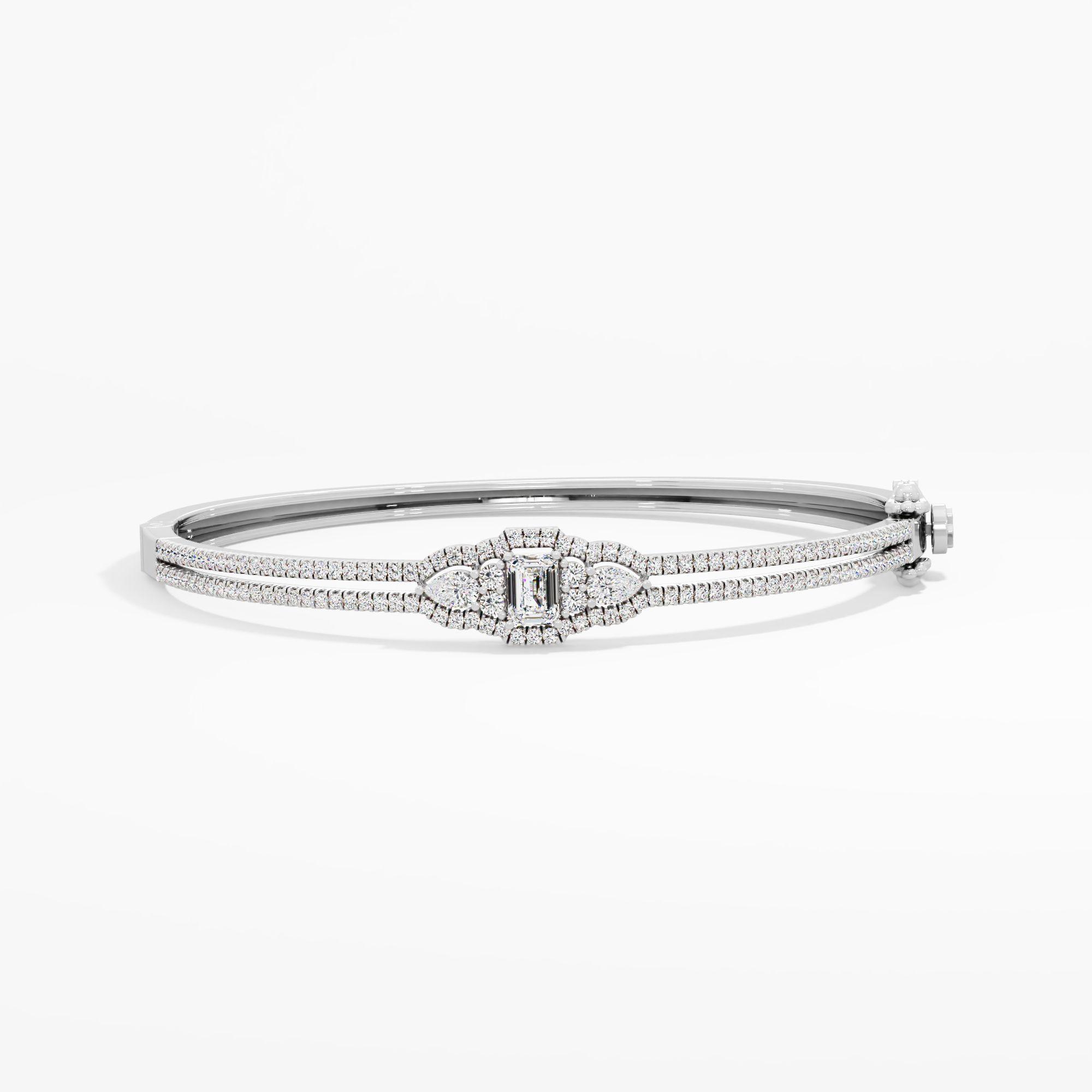Aurora Grace Solitaire Oval Bangle