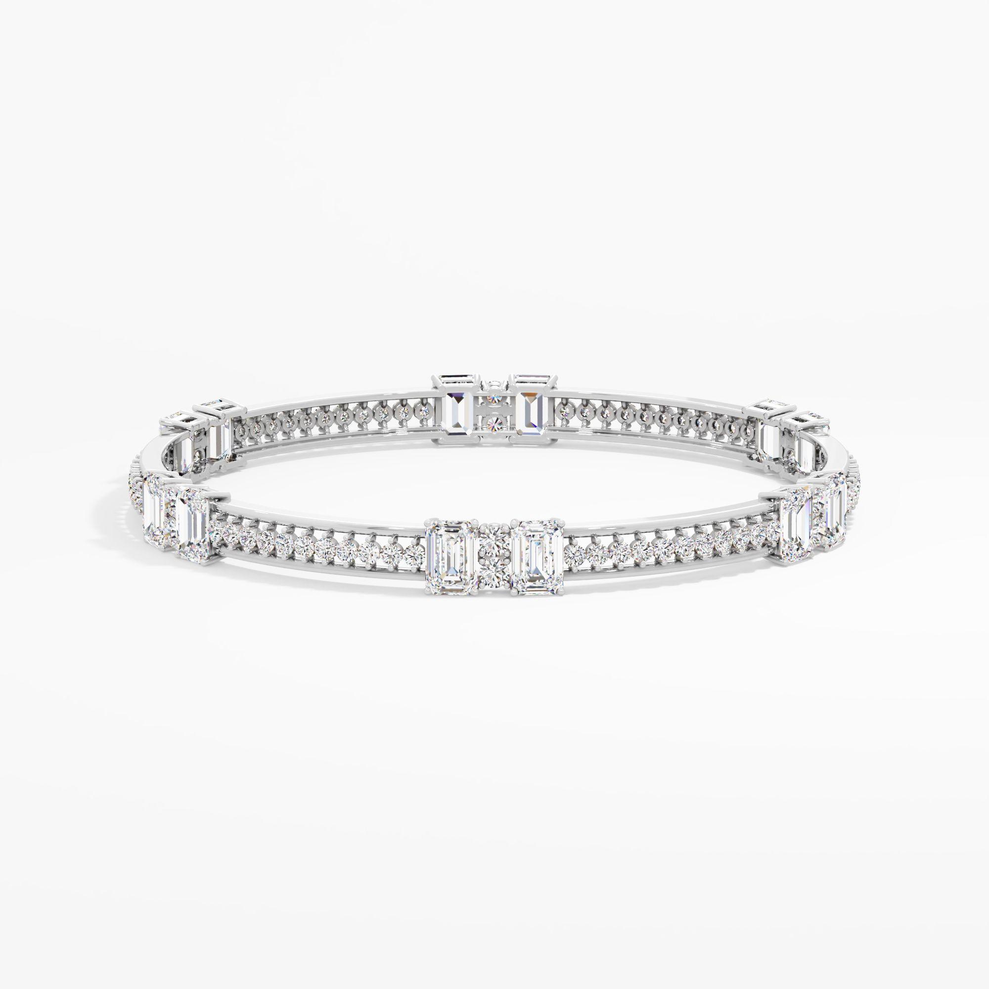 Emerald Duet Diamond Bracelet