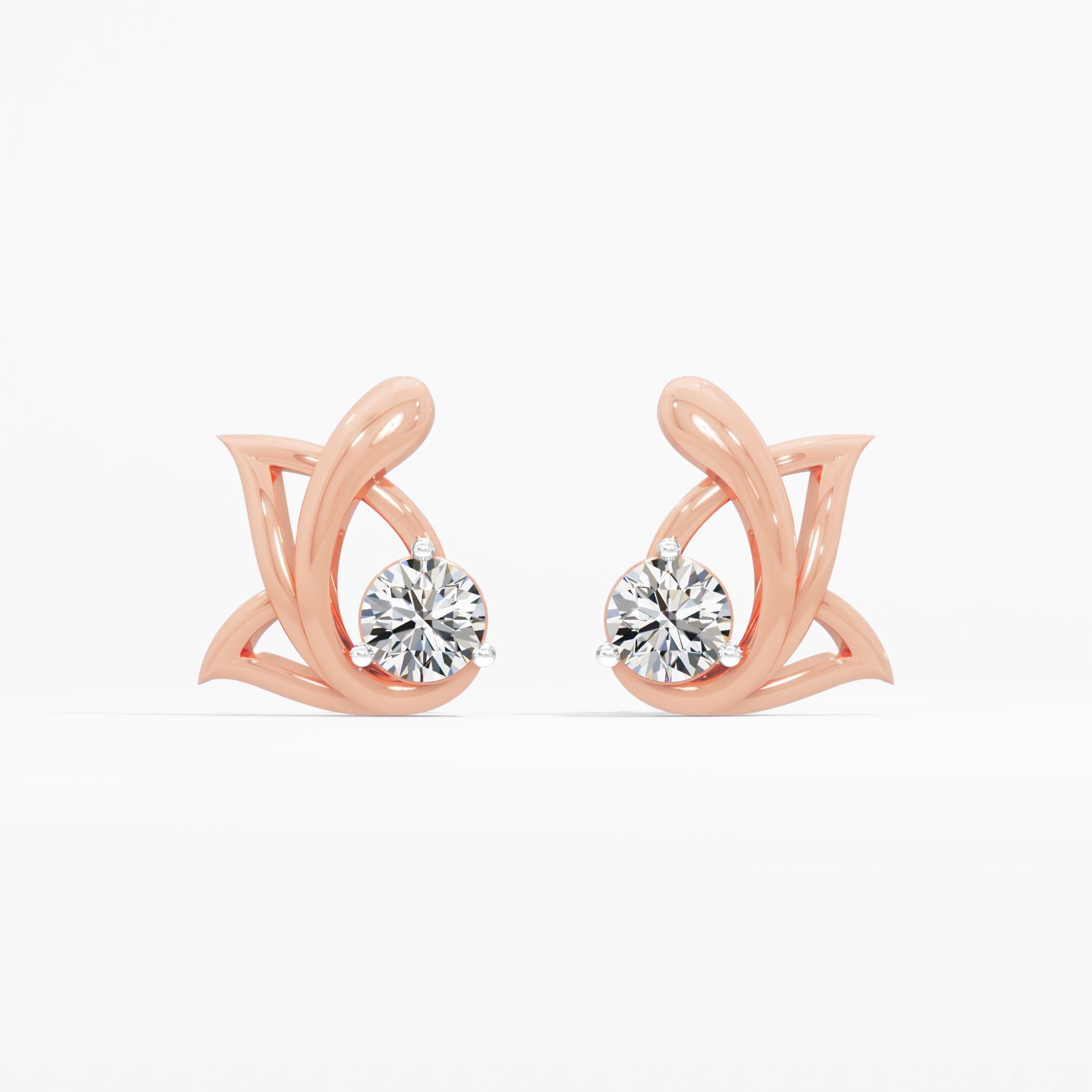 Twirl of Grace Stud Earrings