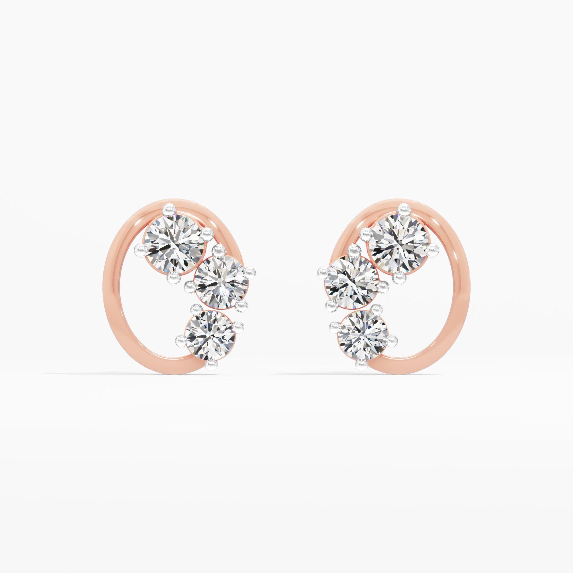 Twirl Harmony Stud Earrings