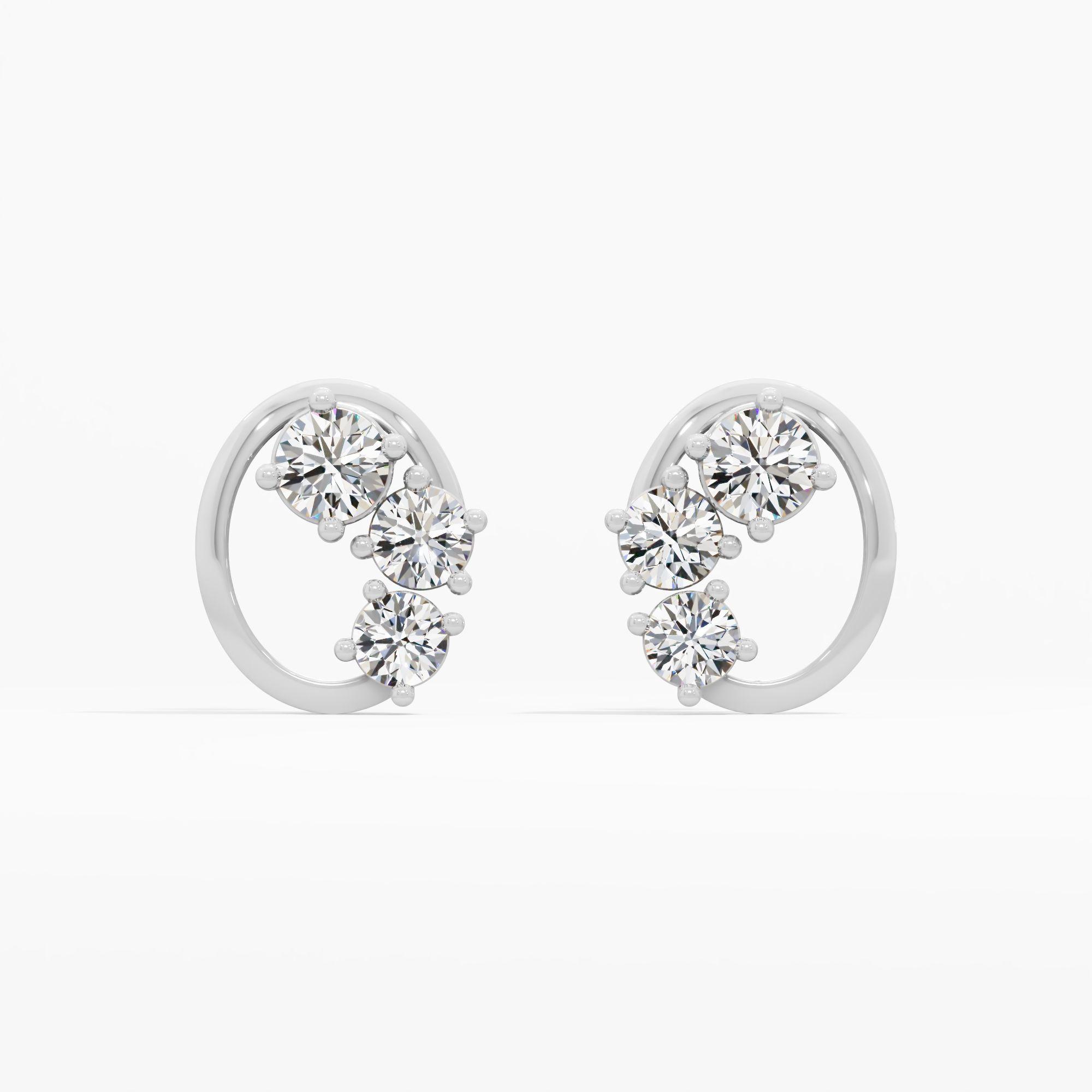 Twirl Harmony Stud Earrings