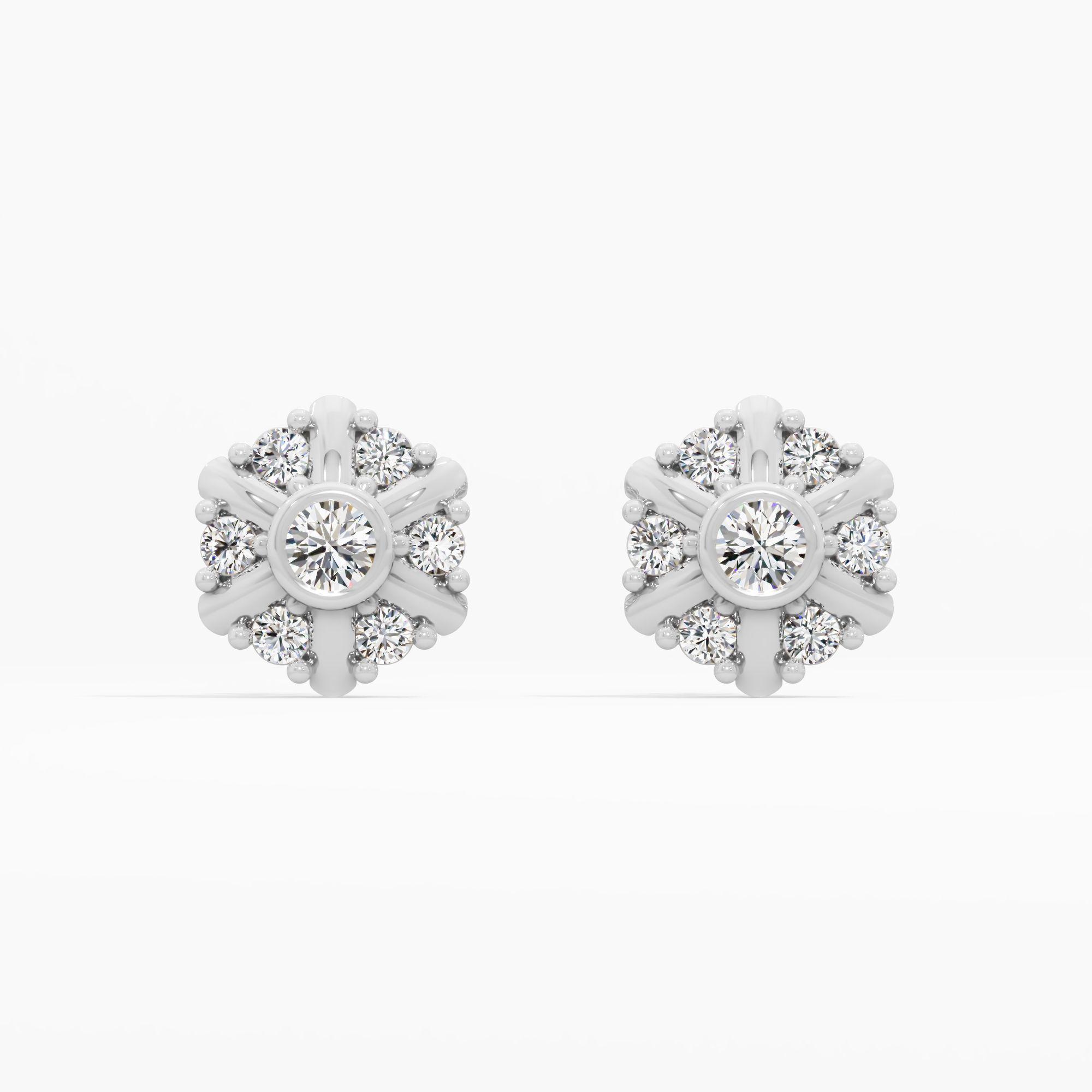 Radiant Bloom Stud Earrings