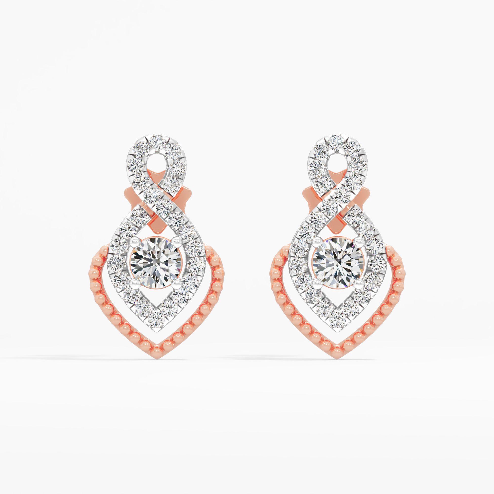 Infinity Heart Drop Earrings